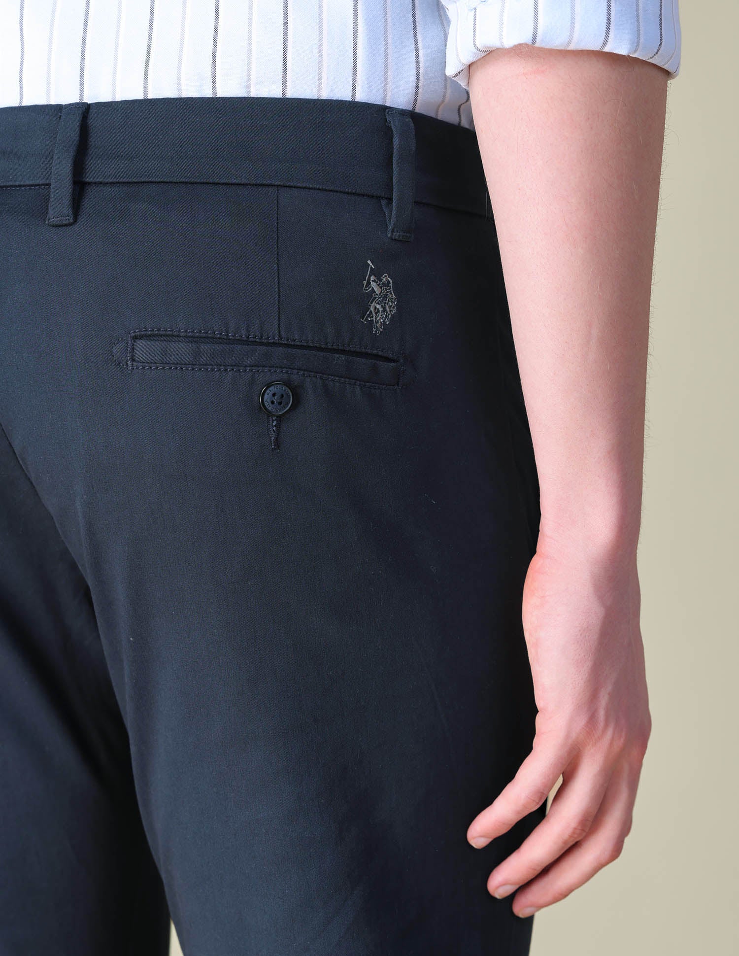 Twill Denver Slim Fit Trousers - Image 8