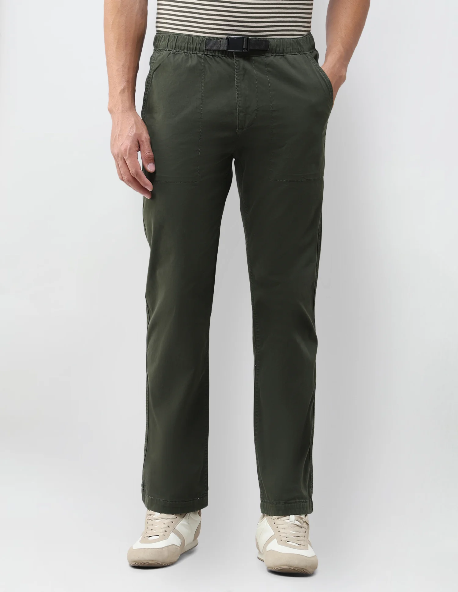 Twill Harold Slim Straight Fit Trousers - Image 6