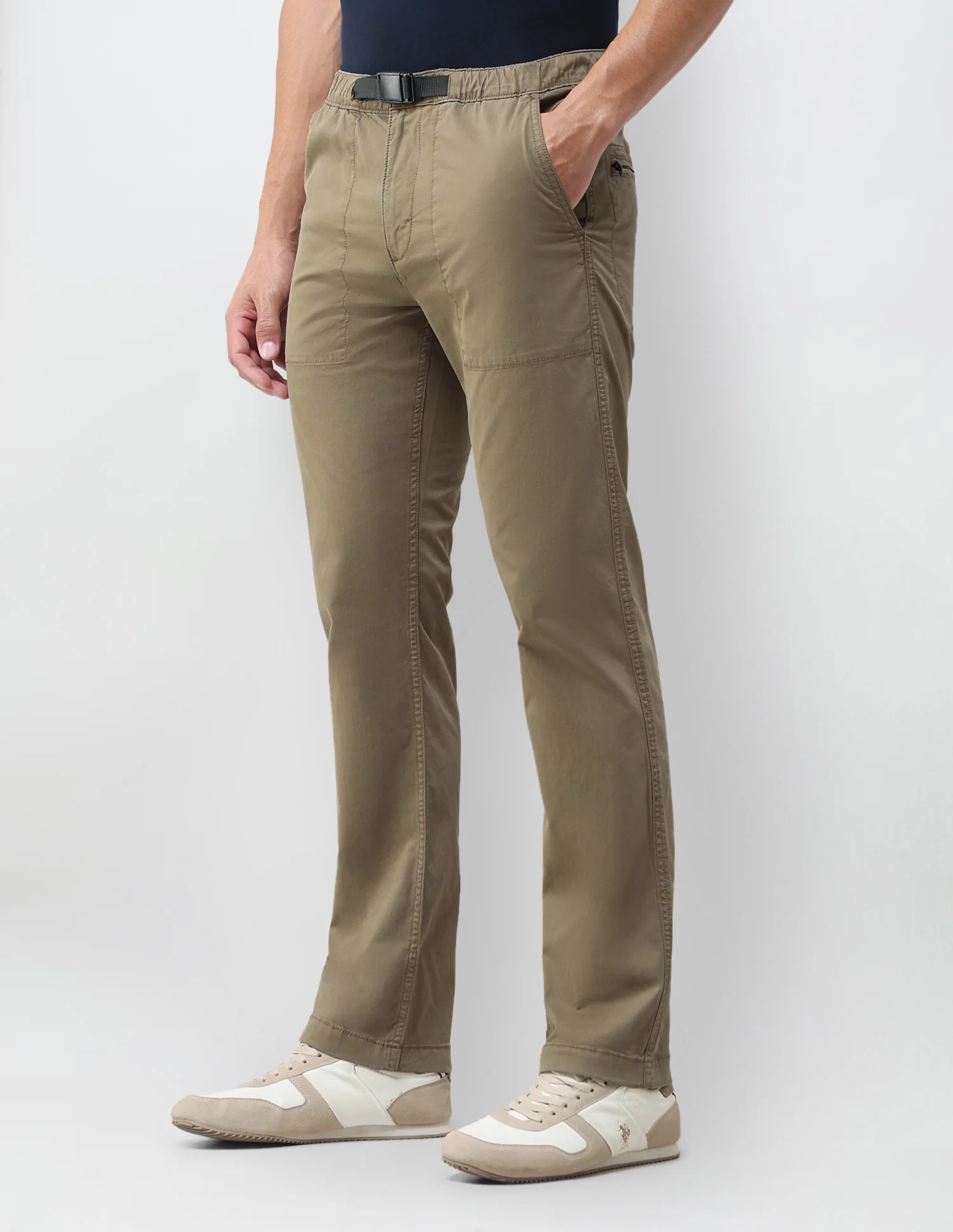 Twill Harold Slim Straight Fit Trousers - Image 4