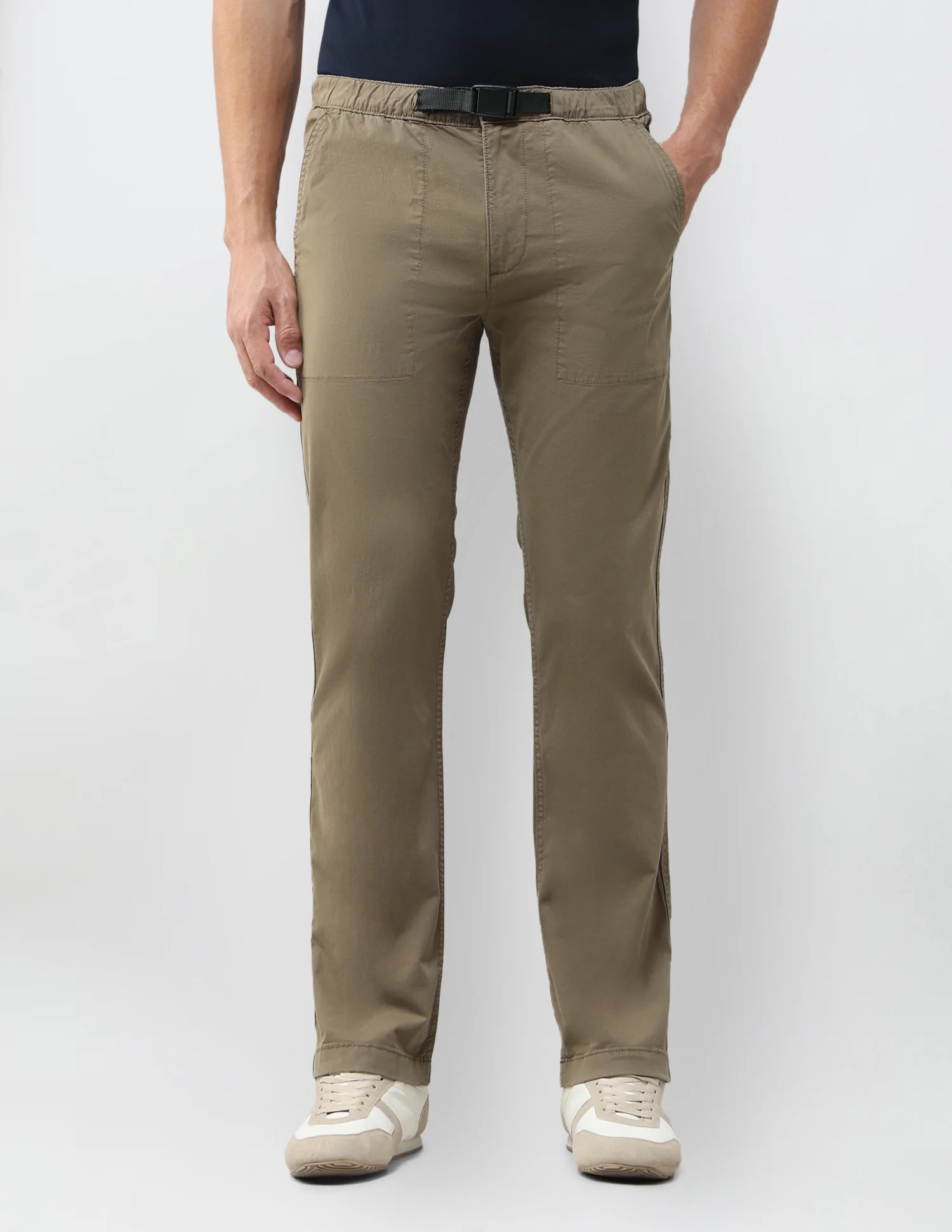 Twill Harold Slim Straight Fit Trousers - Image 6