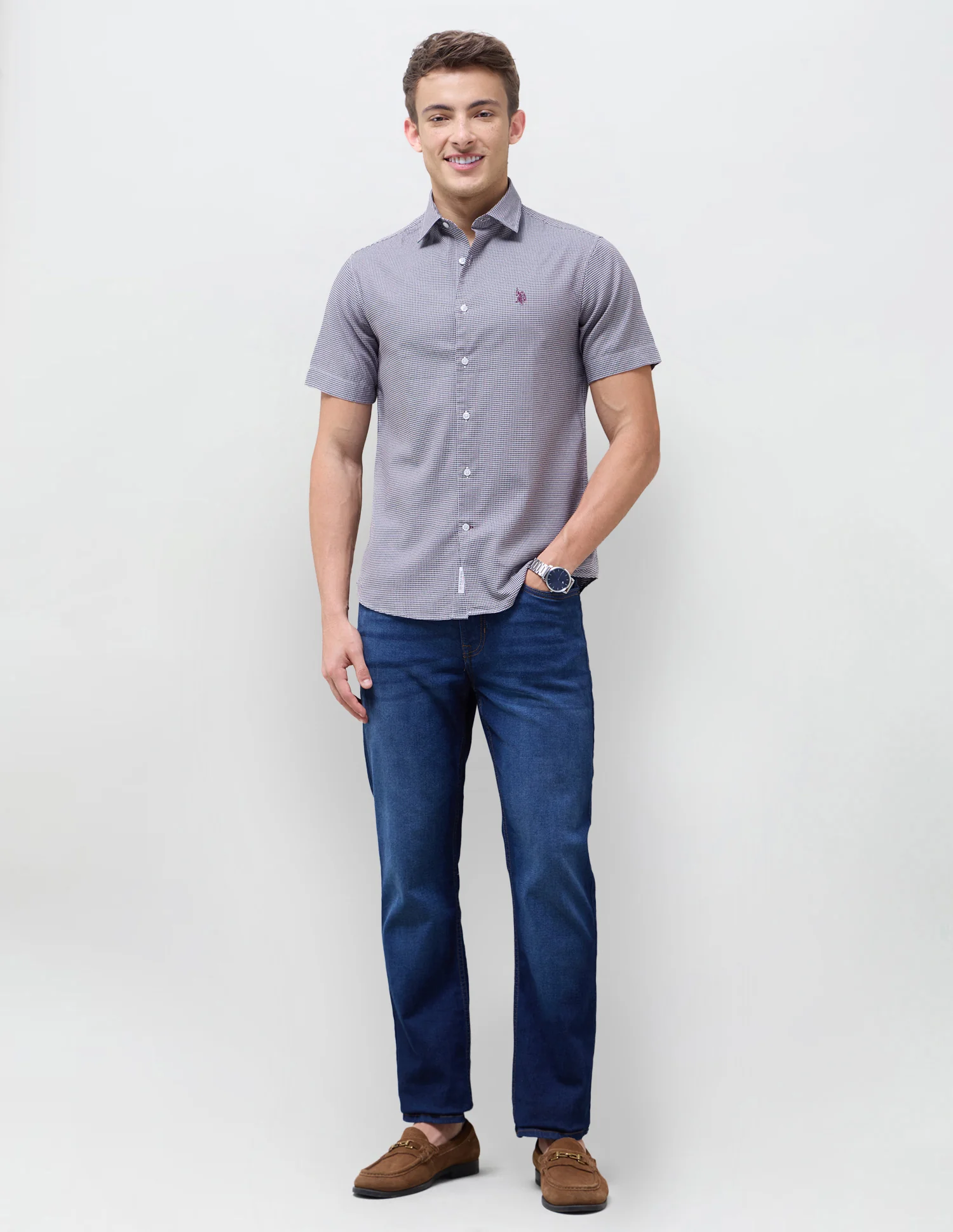 Twill Houndstooth Shirt - Image 3