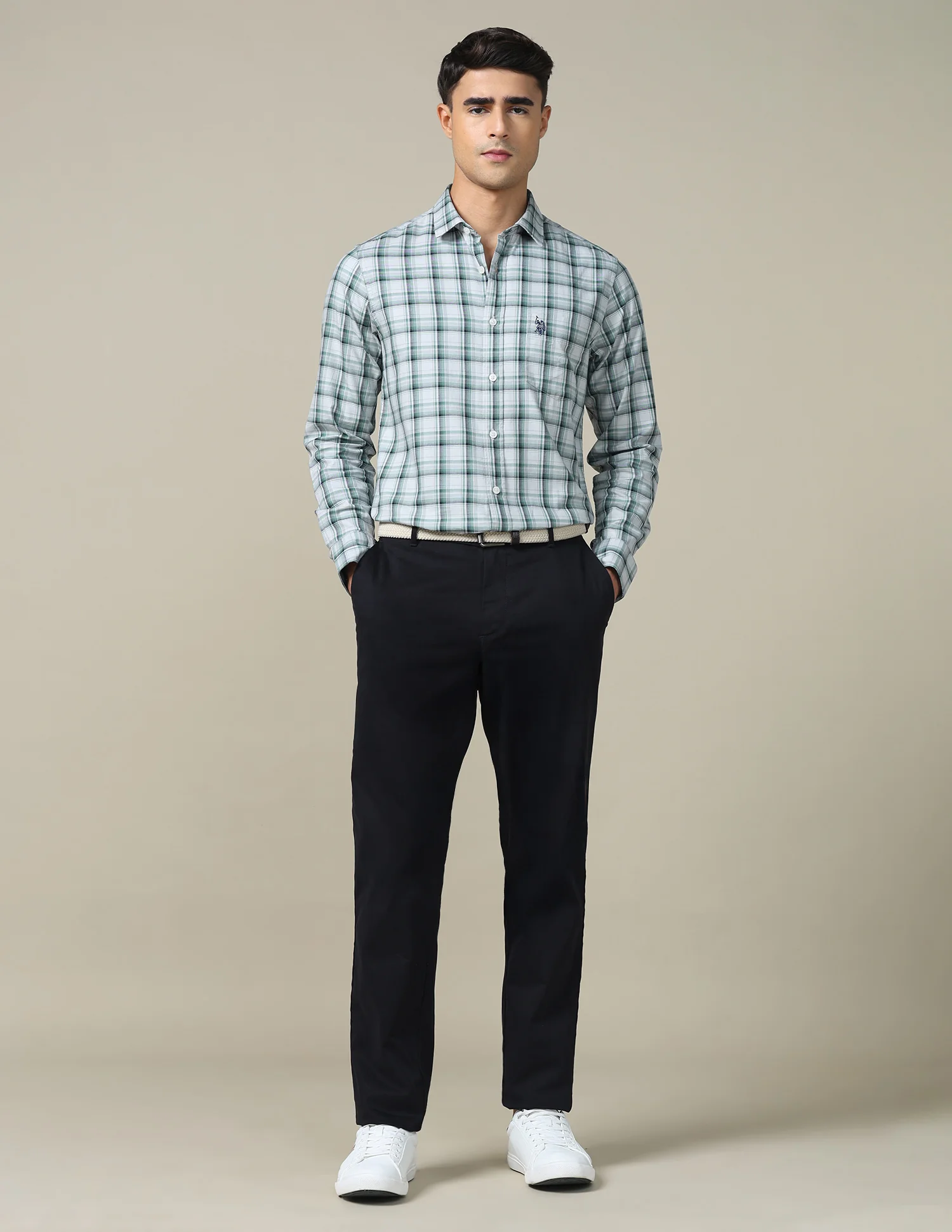 Twill Plaid Checked Shirt - Image 3