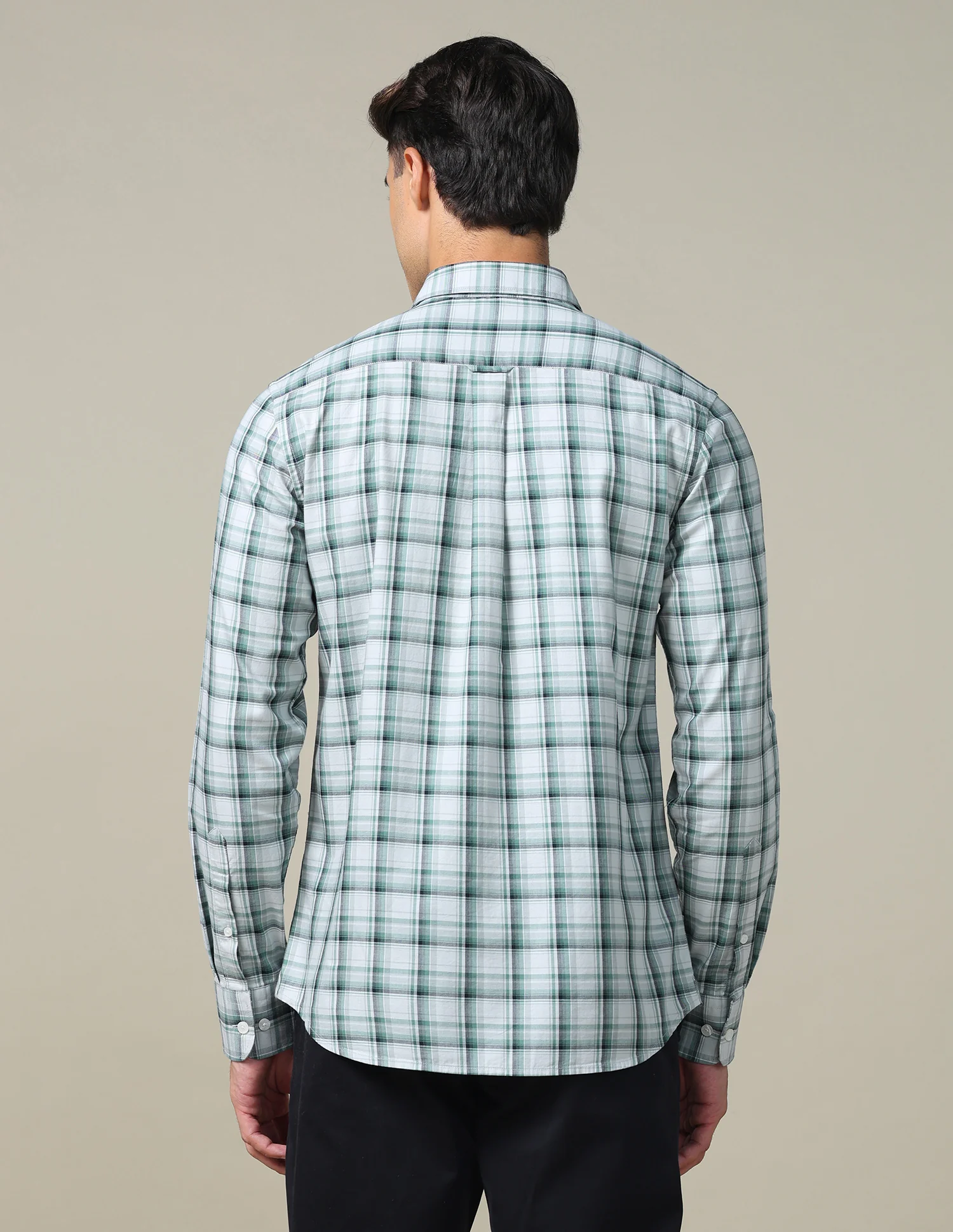 Twill Plaid Checked Shirt - Image 5