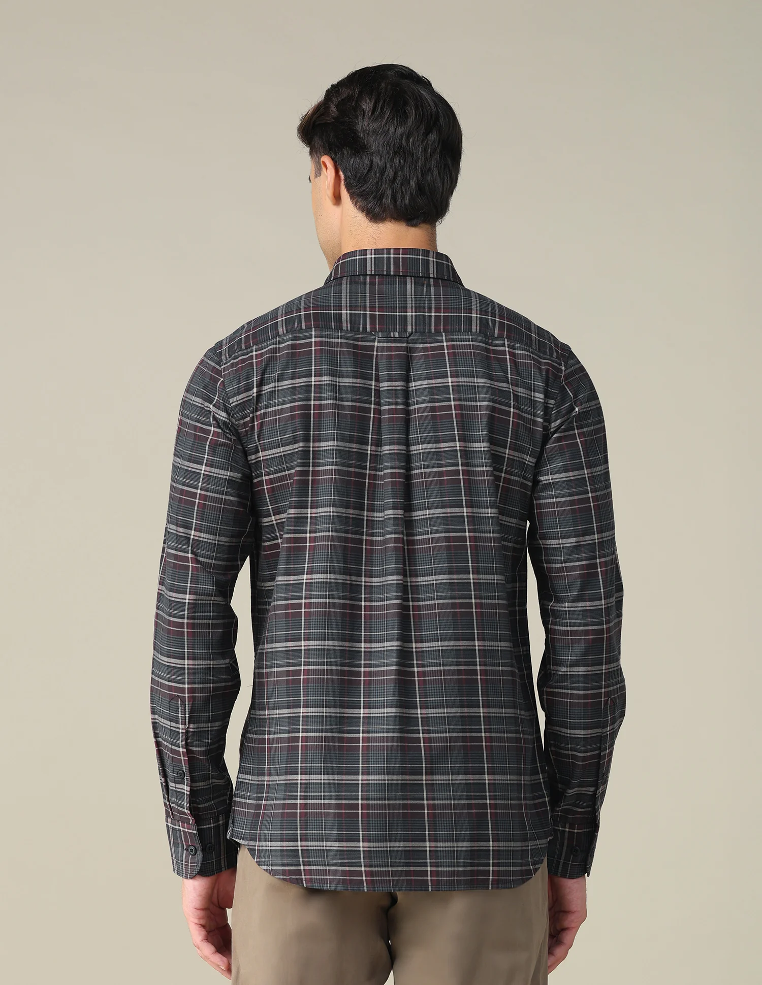 Twill Plaid Checked Shirt - Image 5