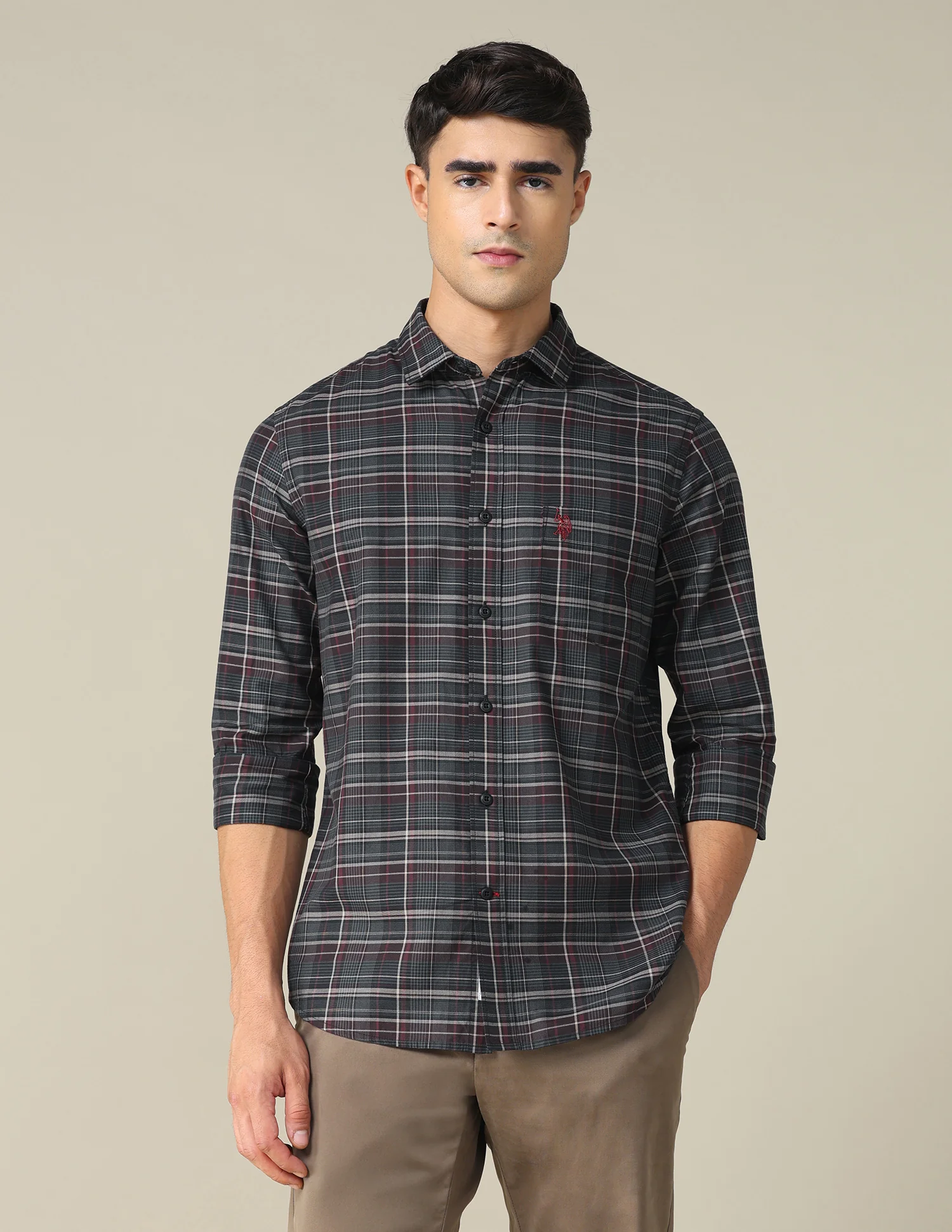 Twill Plaid Checked Shirt - Image 6