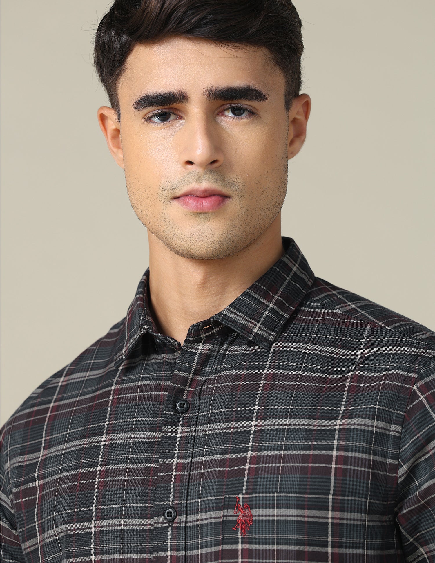 Twill Plaid Checked Shirt - Image 7