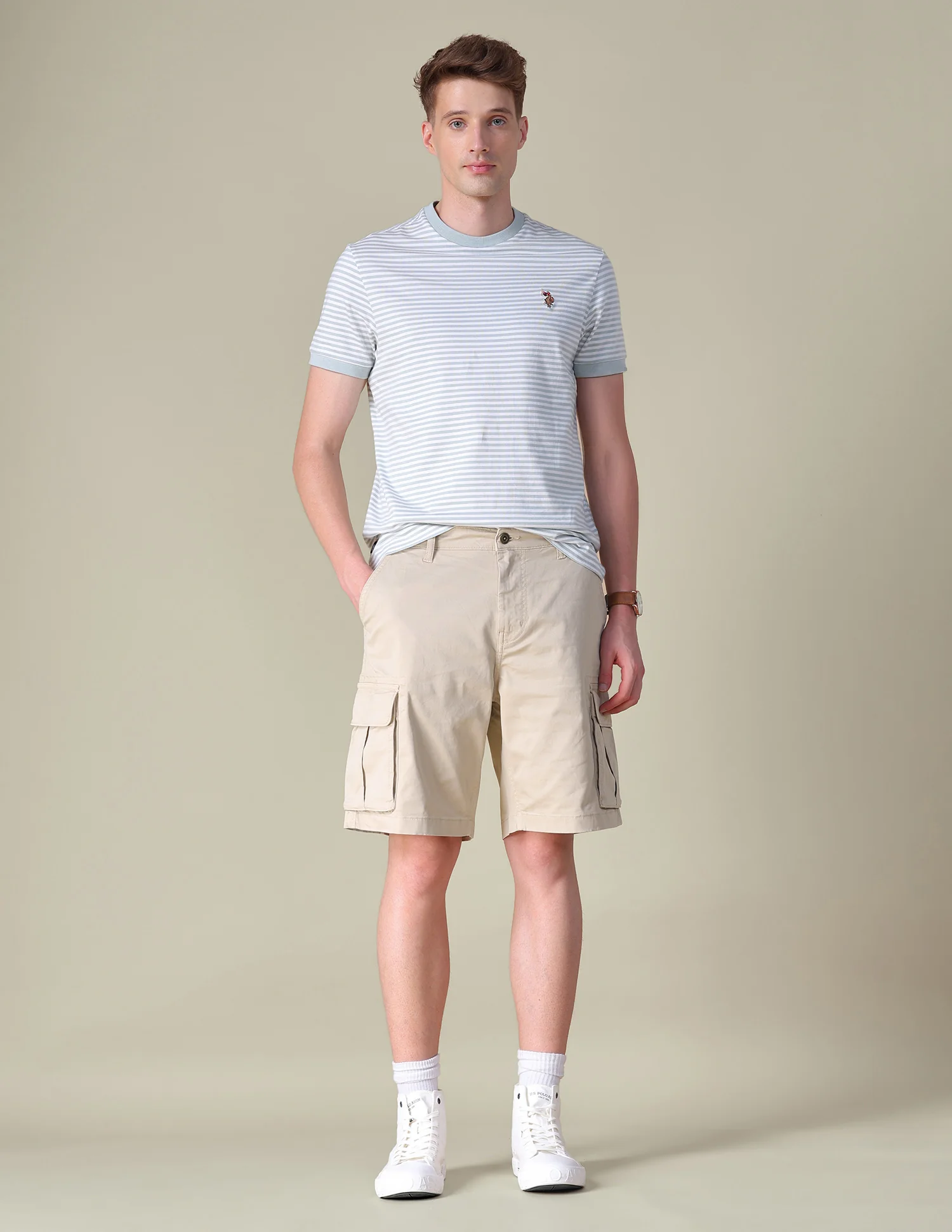 Twill Regular Fit Cargo Shorts - Image 3