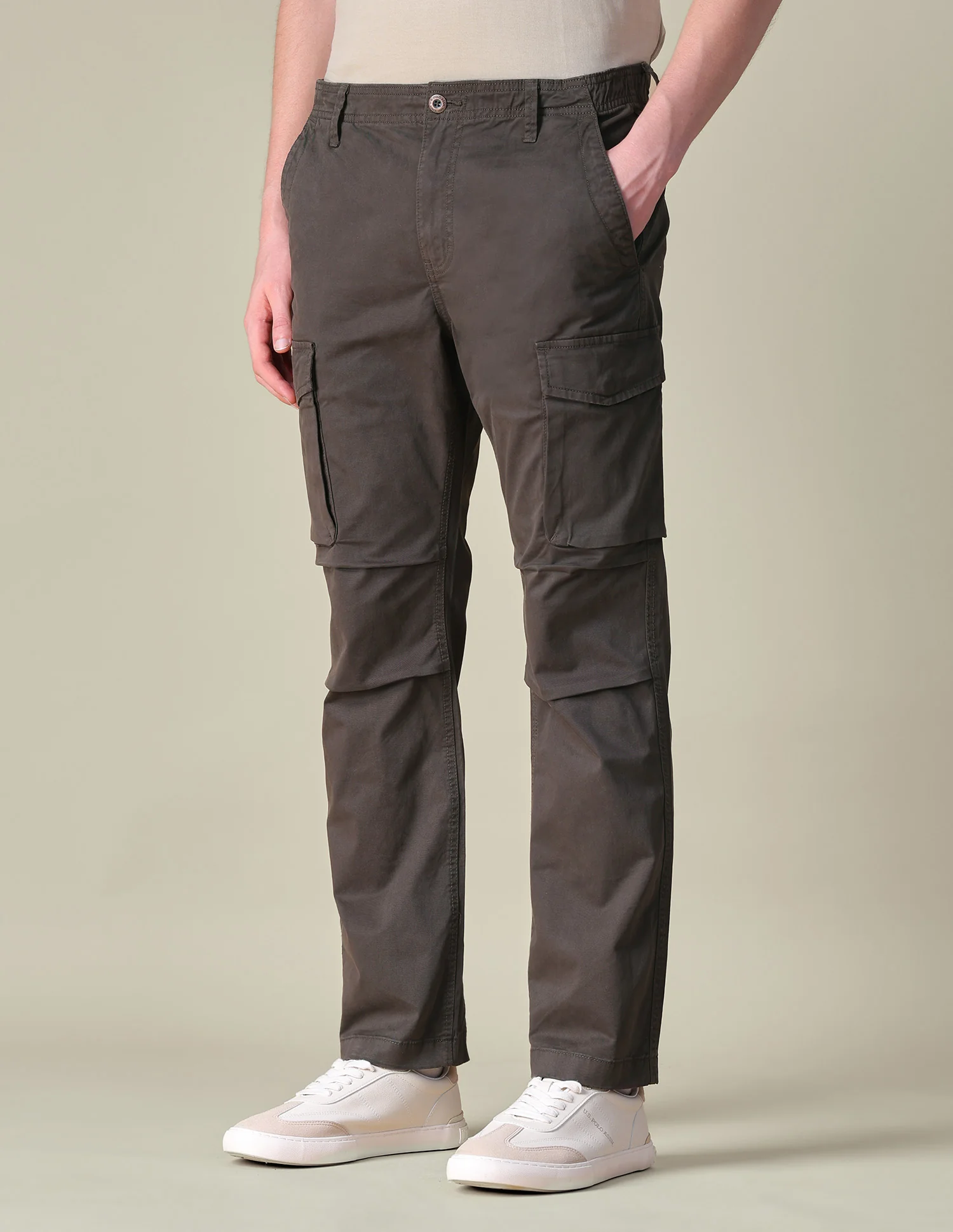 Twill Regular Fit Cargos - Image 4