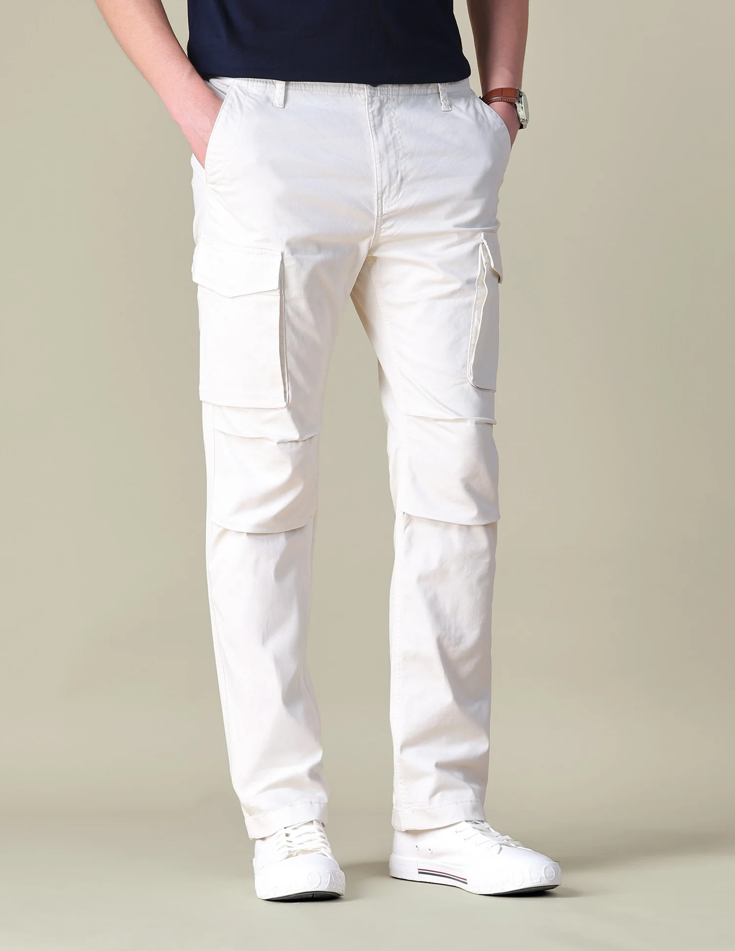 Twill Regular Fit Cargos - Image 4