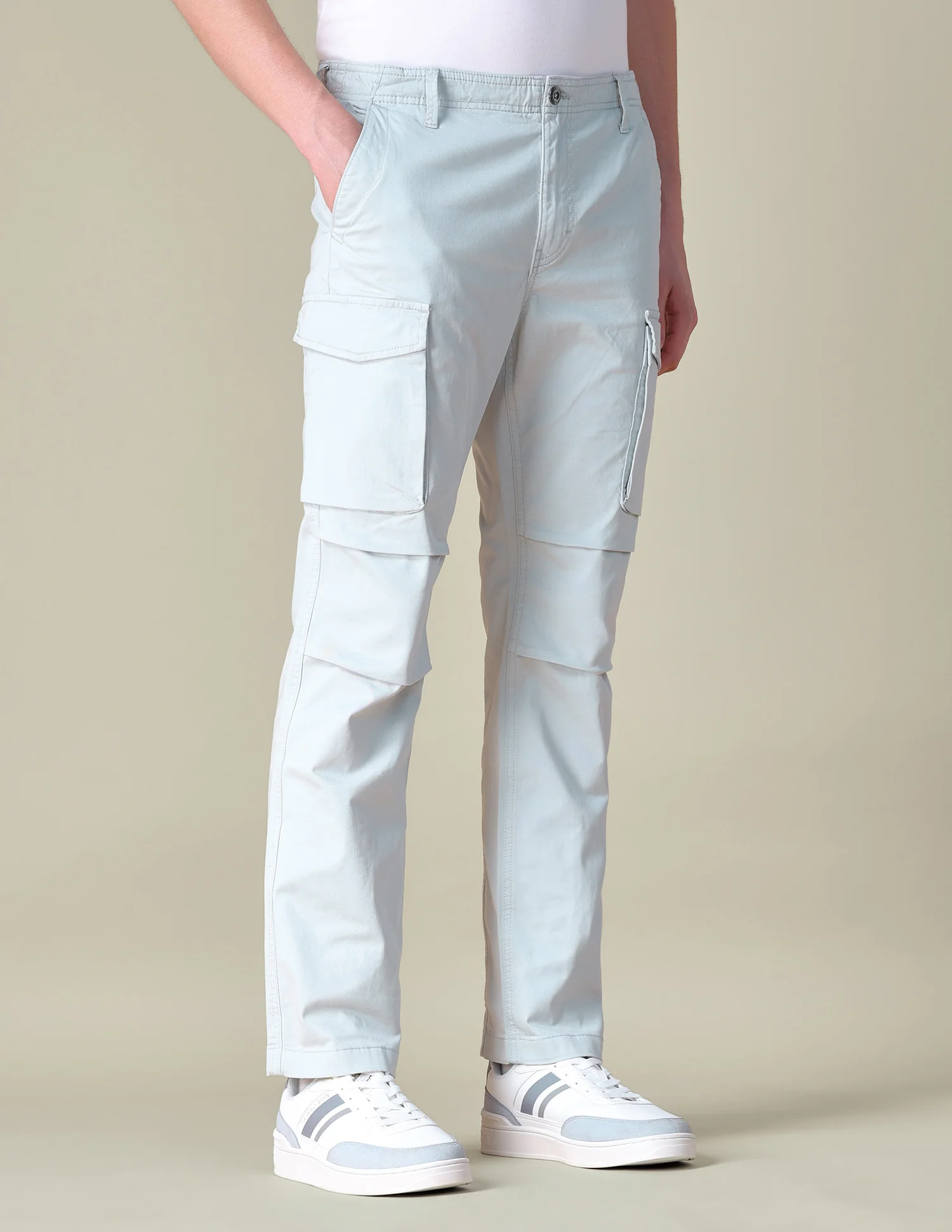 Twill Regular Fit Cargos - Image 4