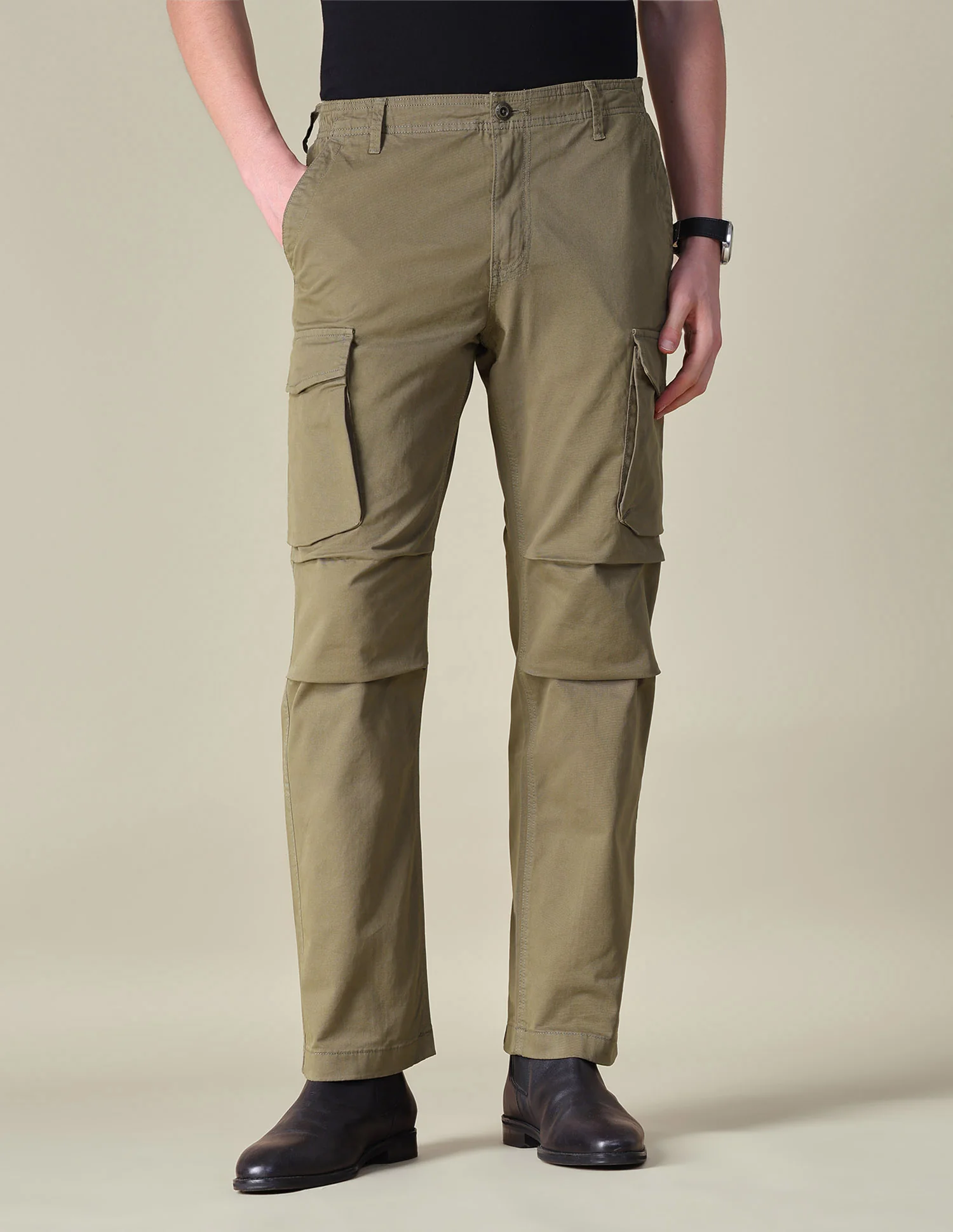 Twill Regular Fit Cargos - Image 6