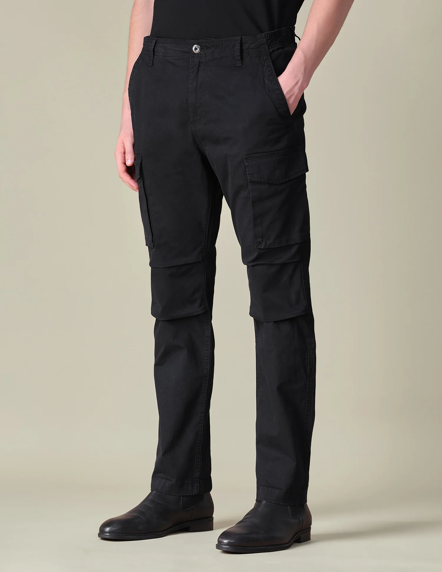 Twill Regular Fit Cargos - Image 4