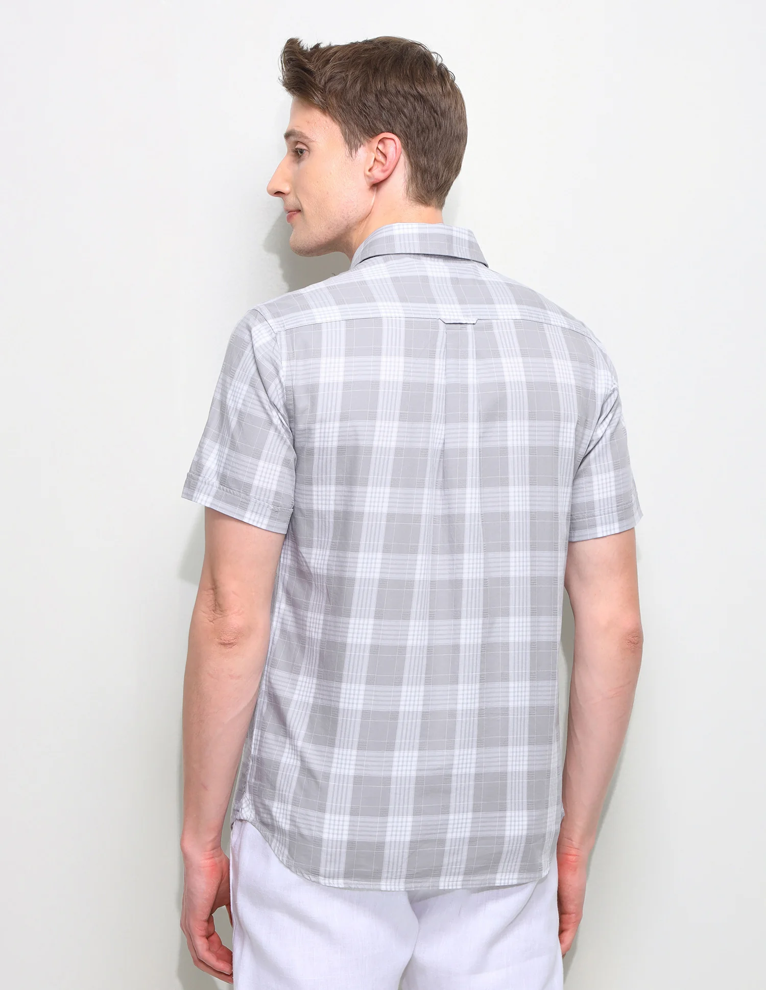 Twill Regular Fit Grid Tattersall Checked Shirt - Image 5
