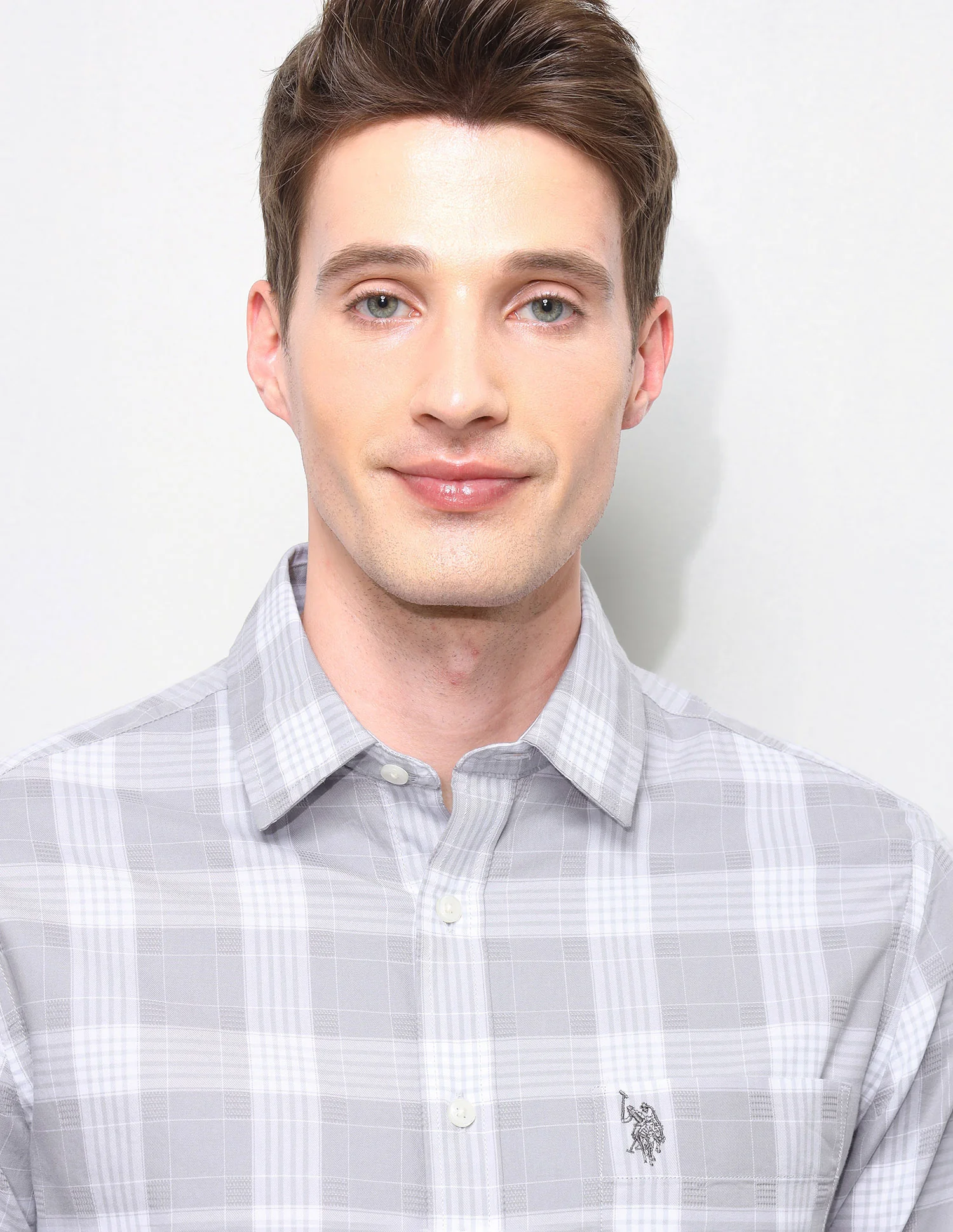 Twill Regular Fit Grid Tattersall Checked Shirt - Image 7