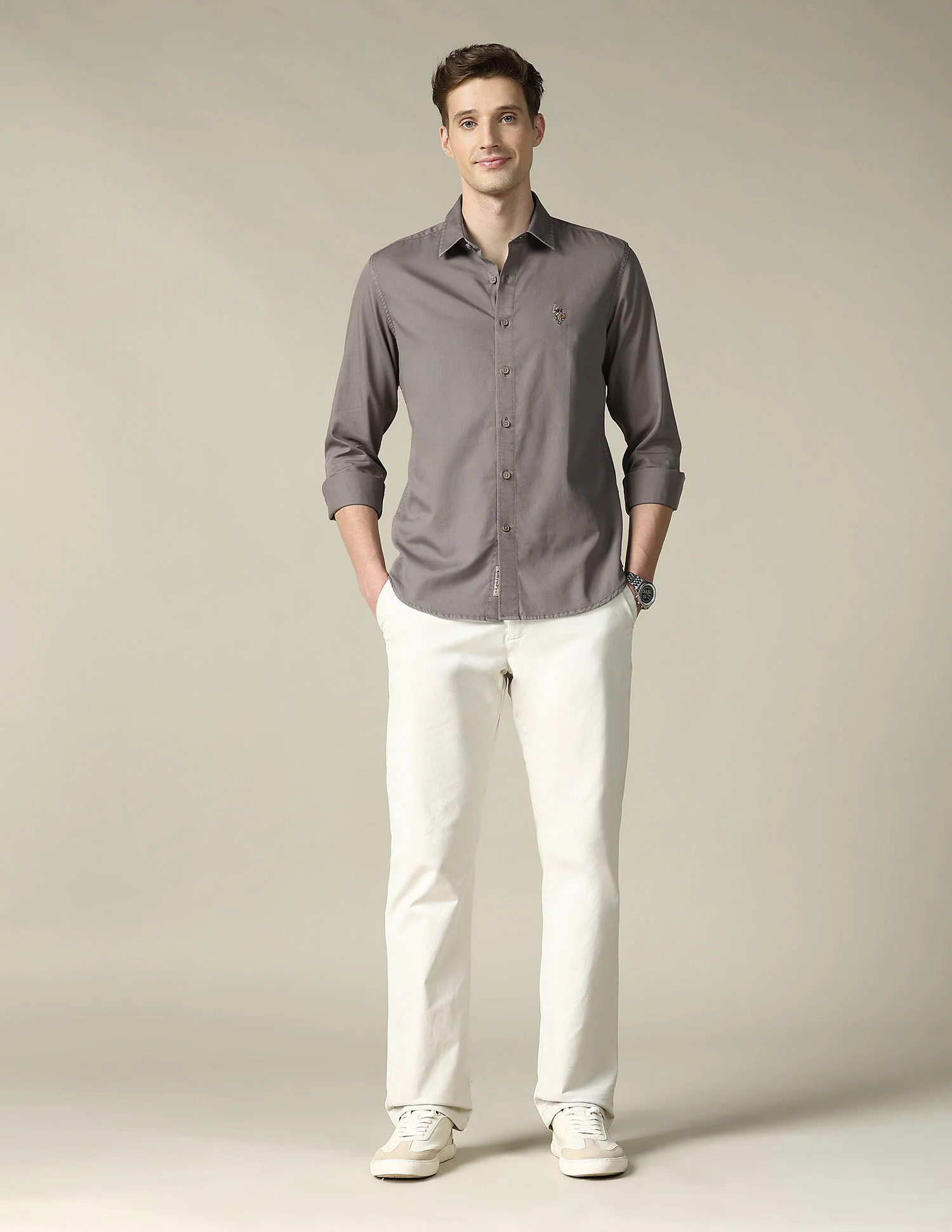 Twill Regular Fit Shirt - Image 3