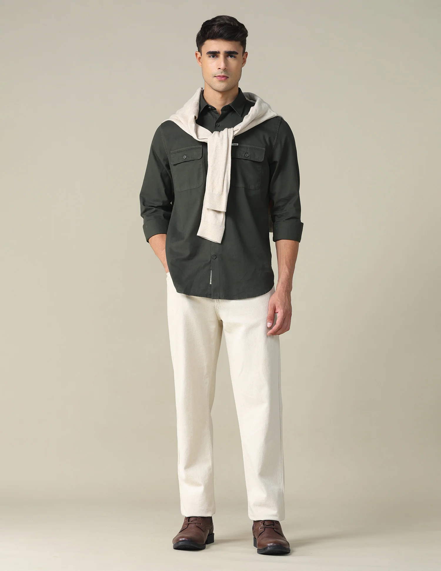 Twill Relaxed Fit Shirt - Image 3