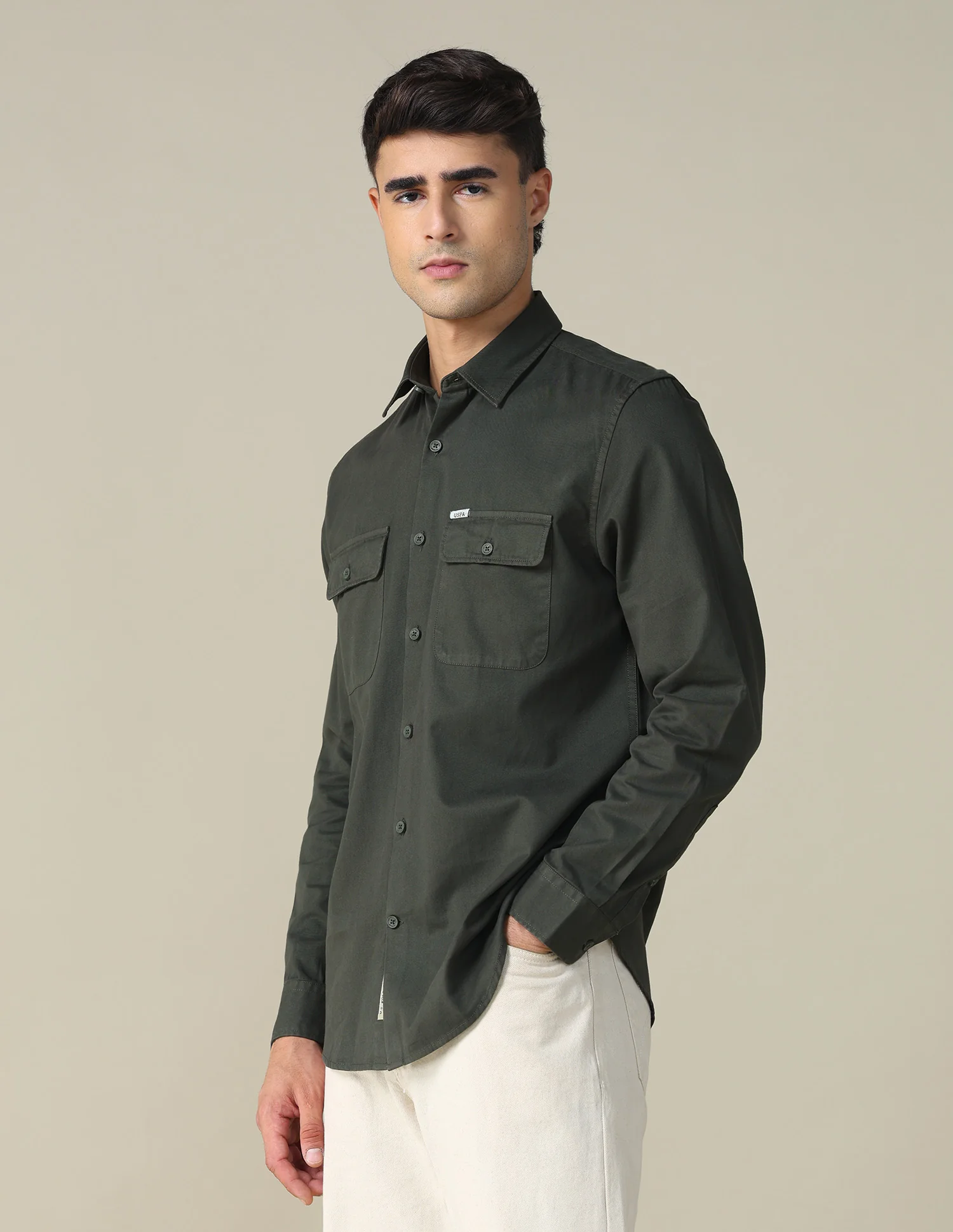 Twill Relaxed Fit Shirt - Image 4
