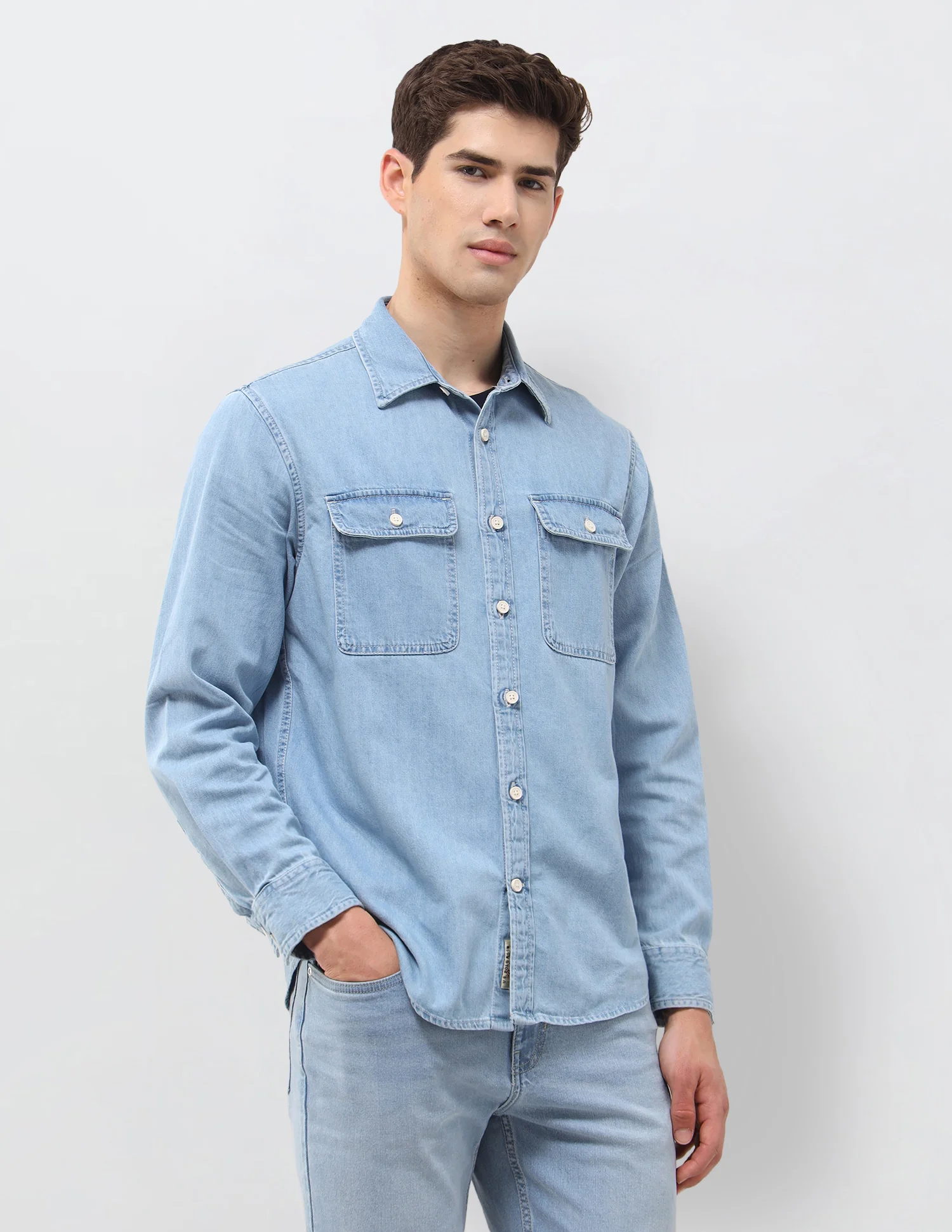 Twill Relaxed Fit Shirt - Image 4