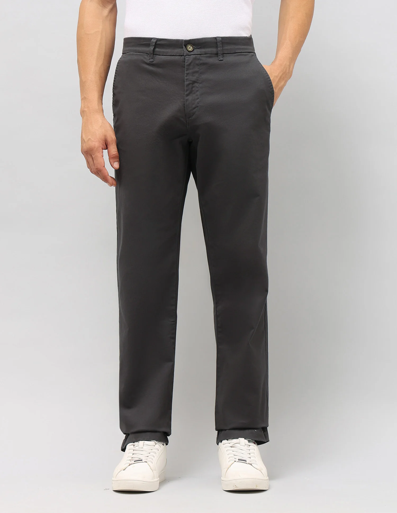 Twill Riley Straight Fit Trousers - Image 6