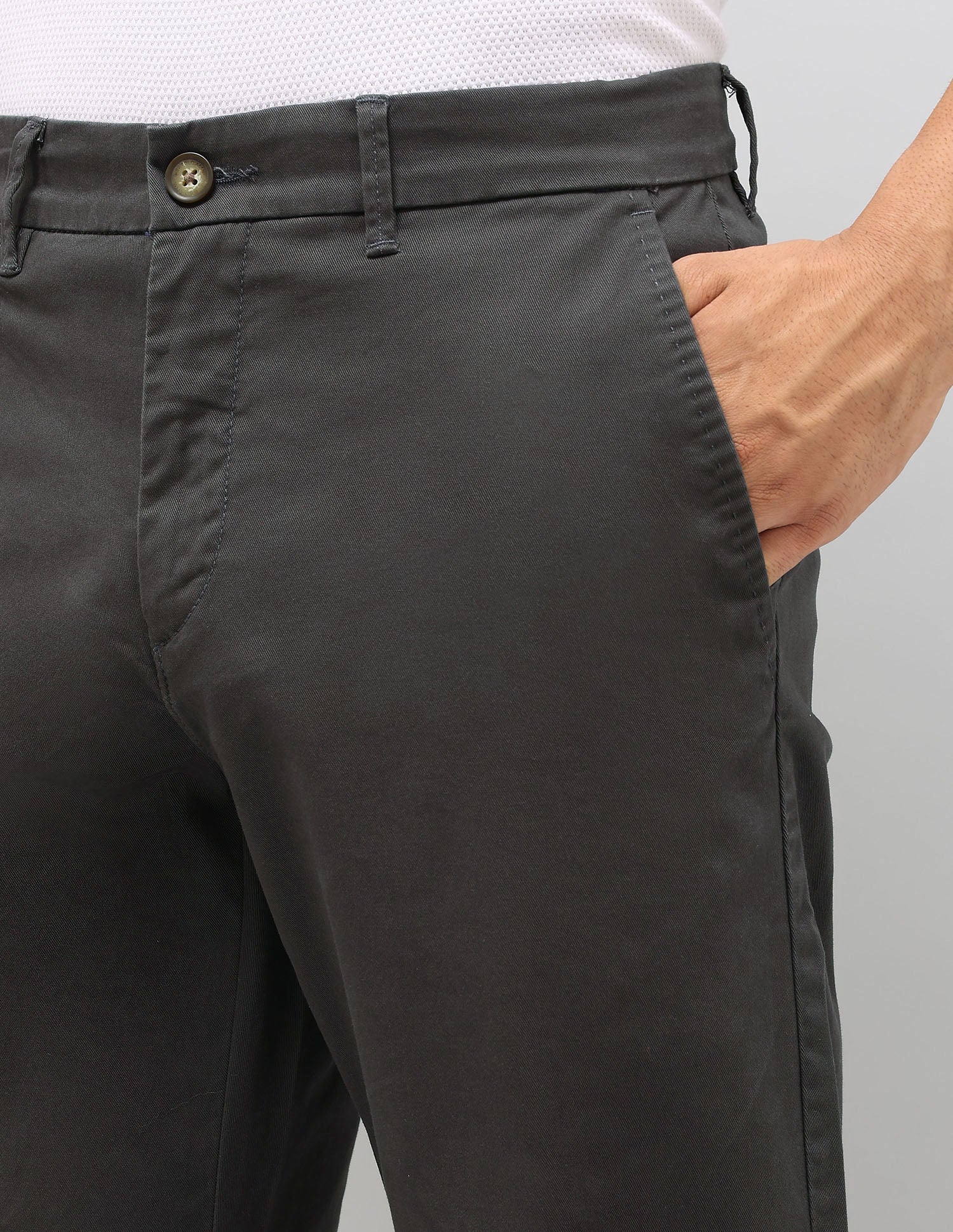 Twill Riley Straight Fit Trousers - Image 7