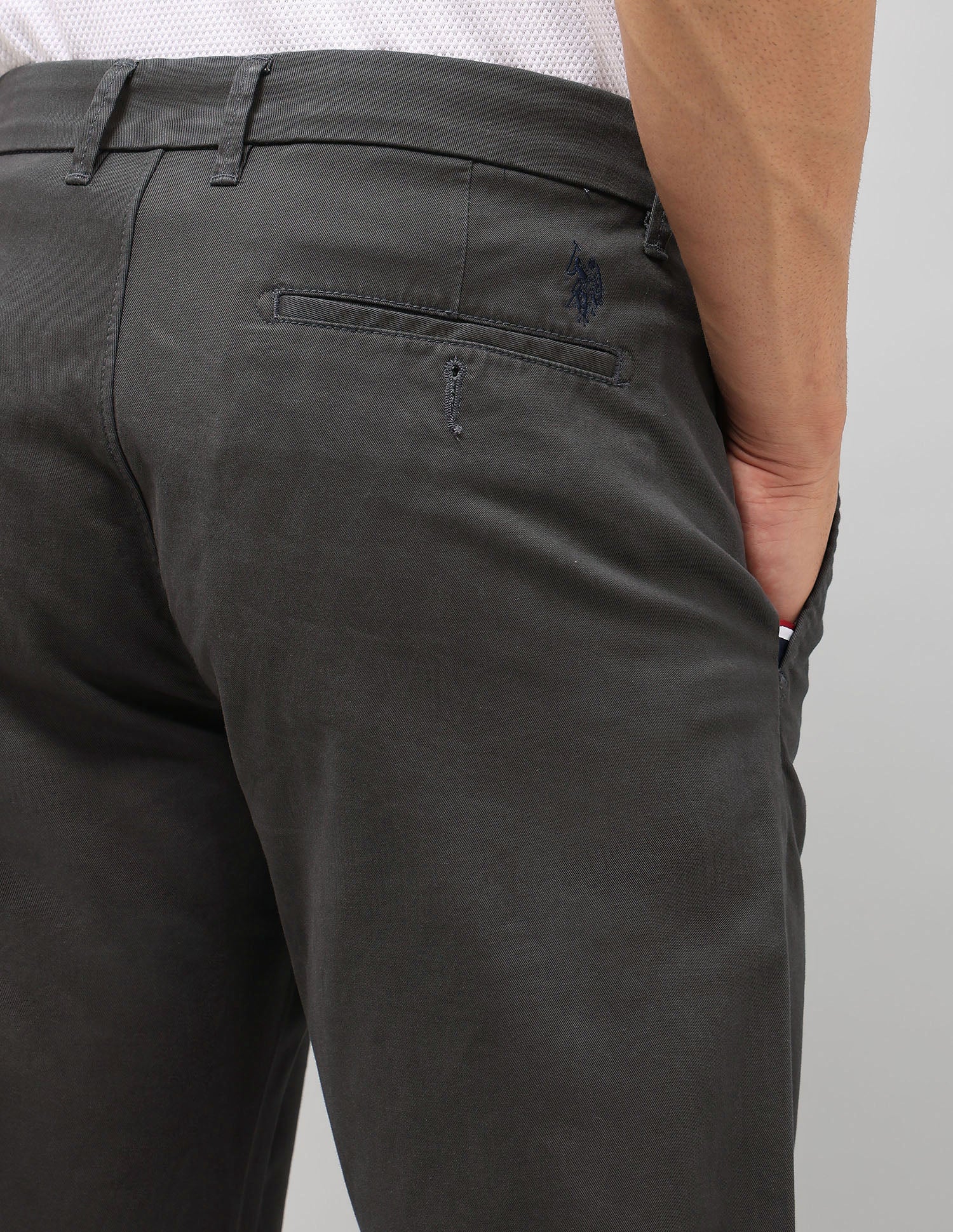 Twill Riley Straight Fit Trousers - Image 8