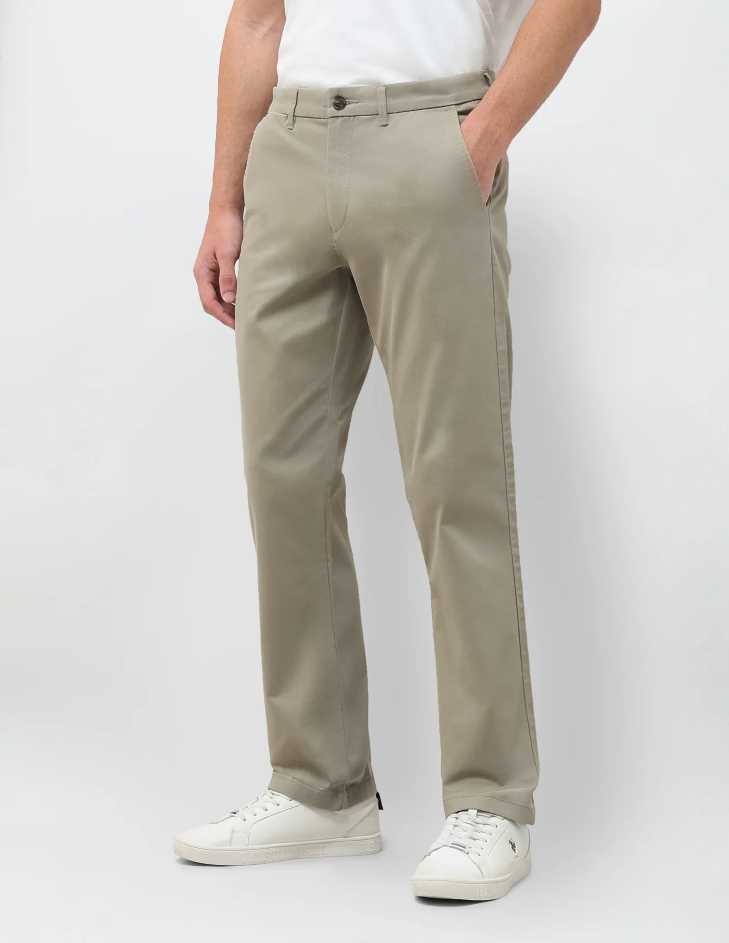 Twill Riley Straight Fit Trousers - Image 4