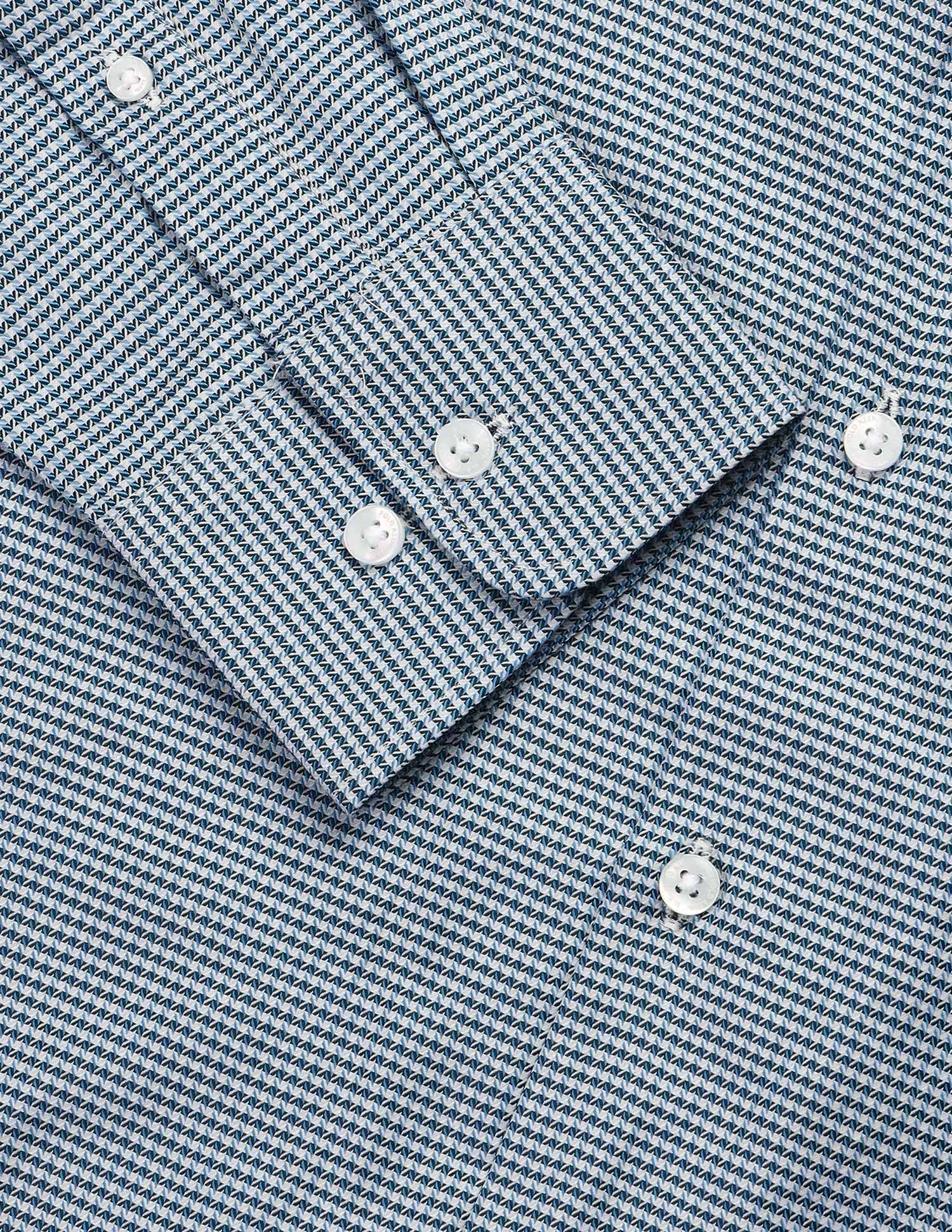 Twill Self Design Geometric Shirt - Image 8