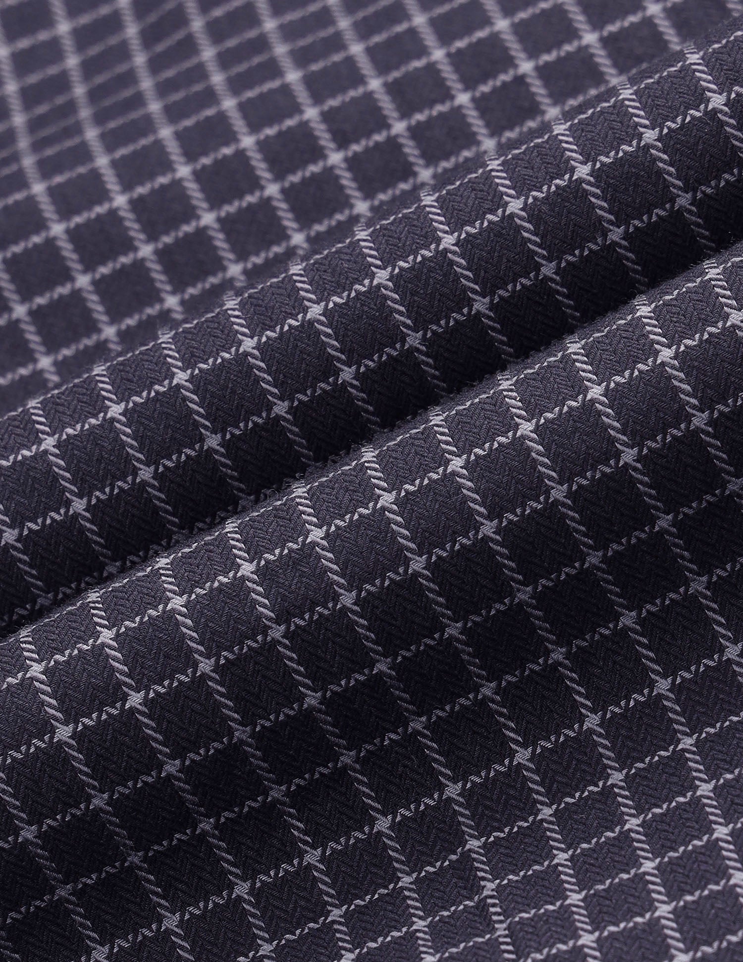 Twill Self Design Graph Checked Shirt - Image 2