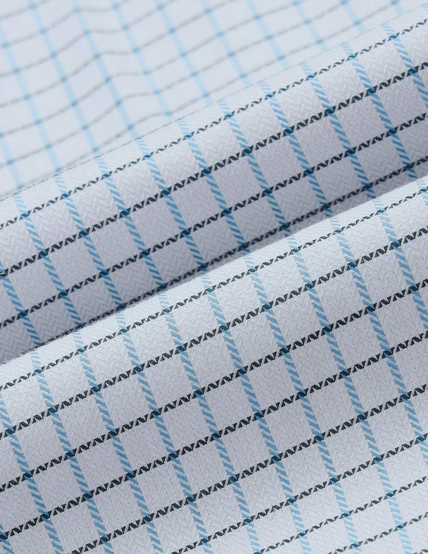 Twill Self Design Graph Checked Shirt - Image 2