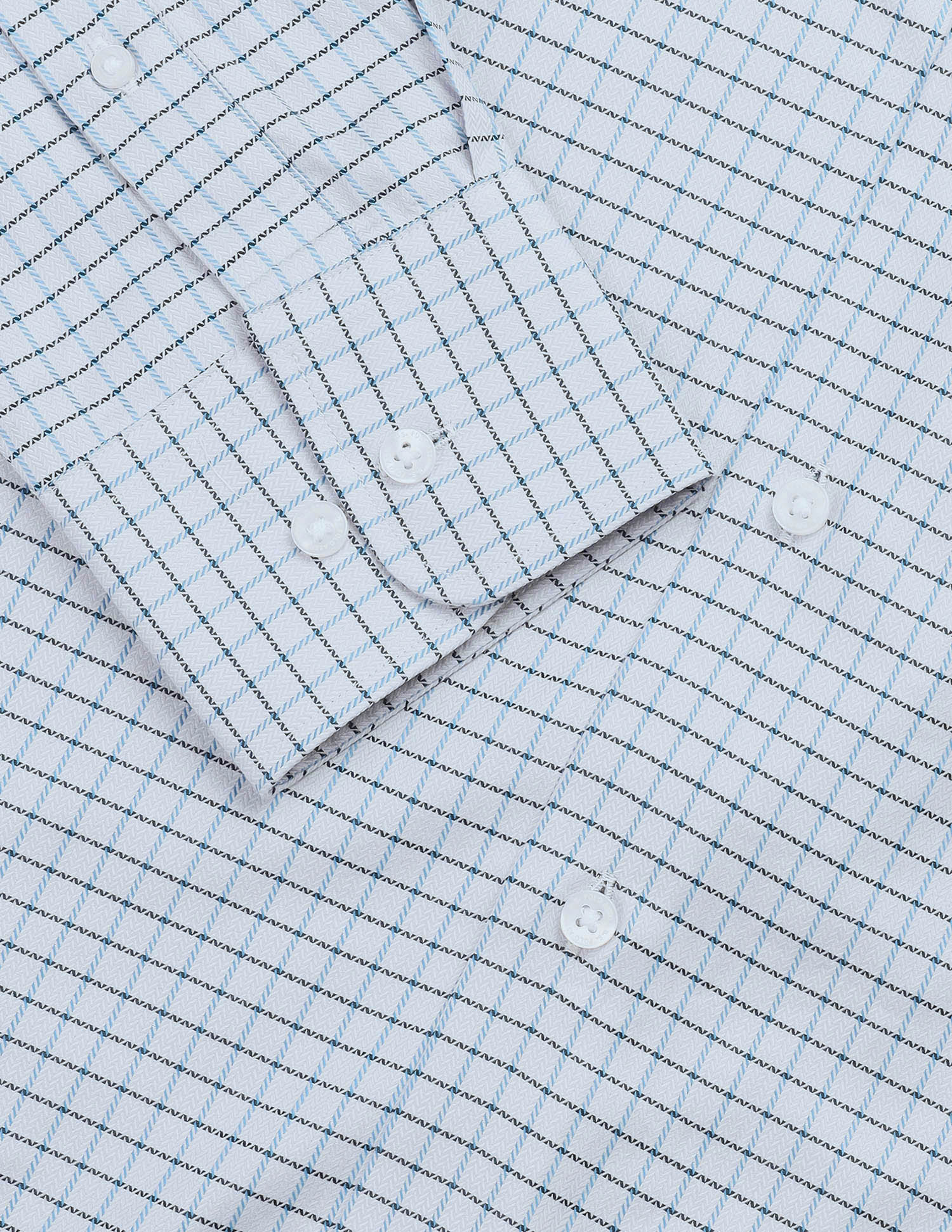 Twill Self Design Graph Checked Shirt - Image 8