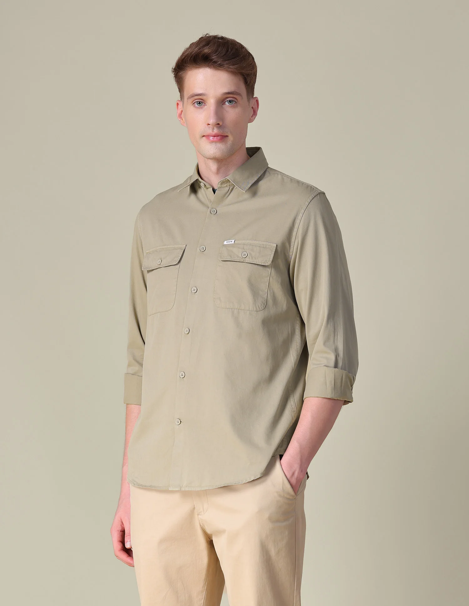 Twill Slim Fit Shirt - Image 5