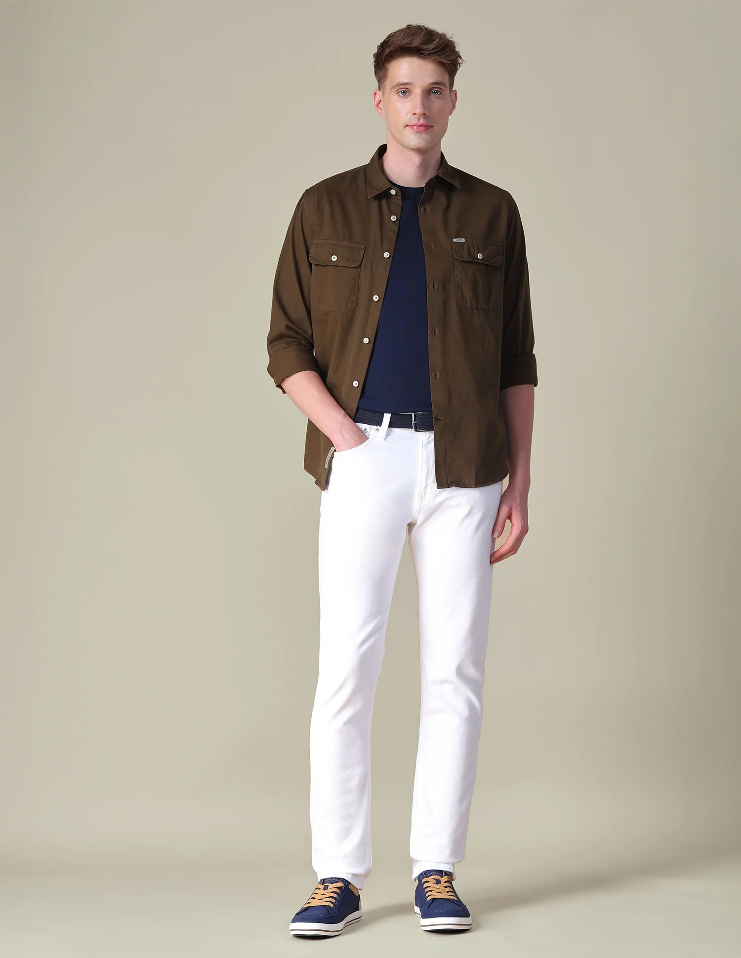 Twill Slim Fit Shirt - Image 3