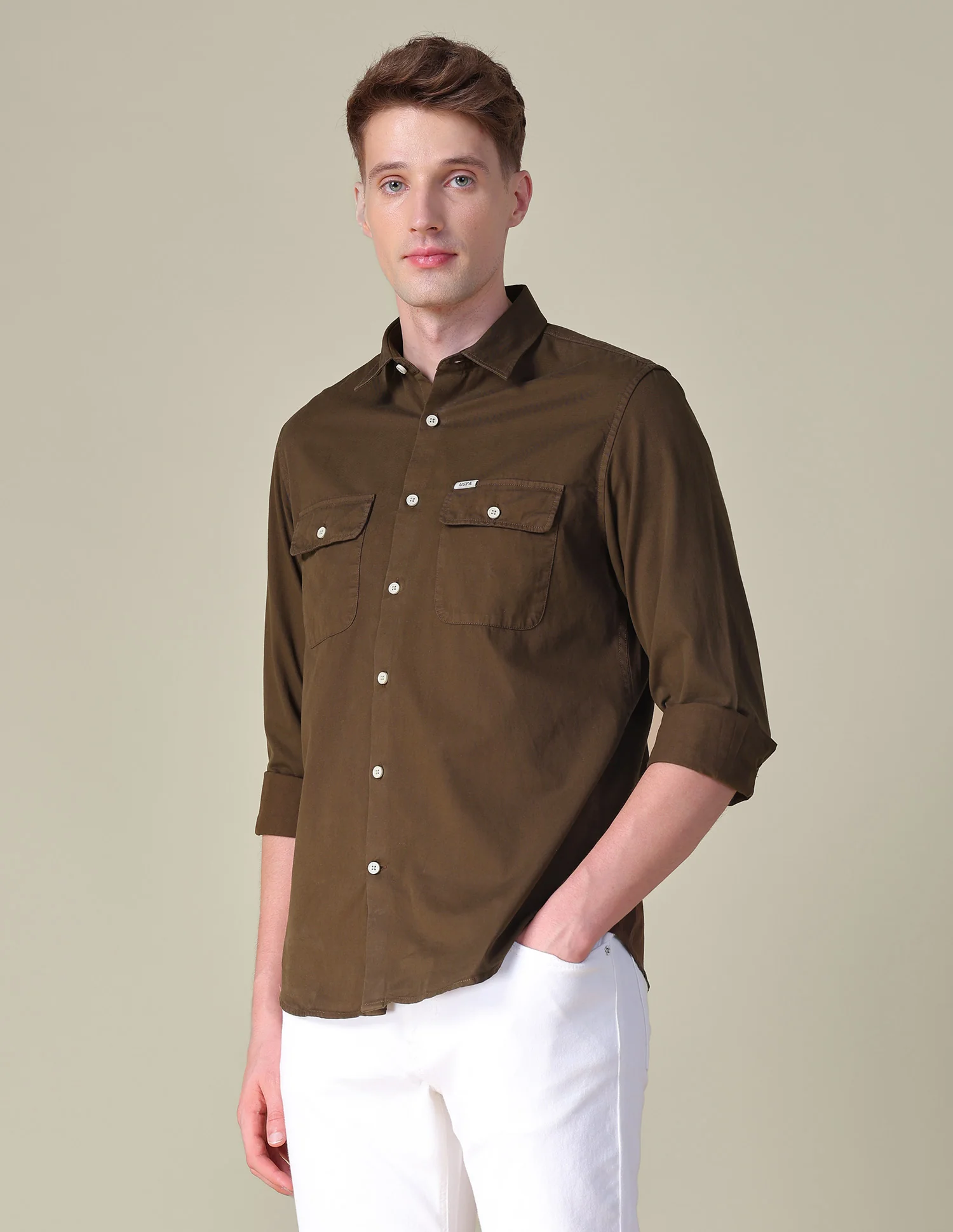 Twill Slim Fit Shirt - Image 4