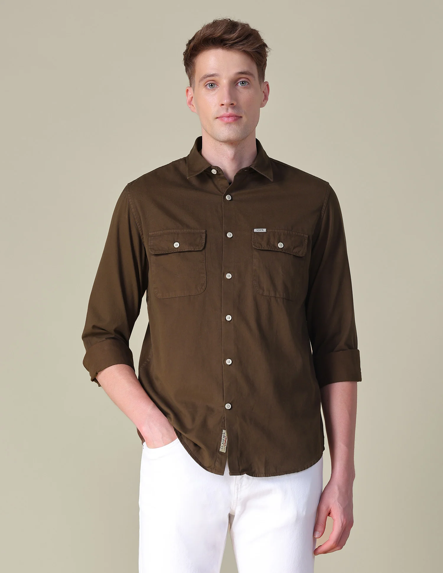 Twill Slim Fit Shirt - Image 6