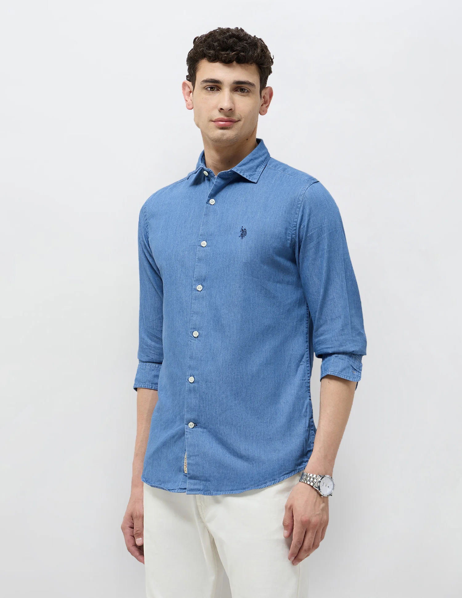 Twill Slim Fit Shirt - Image 4