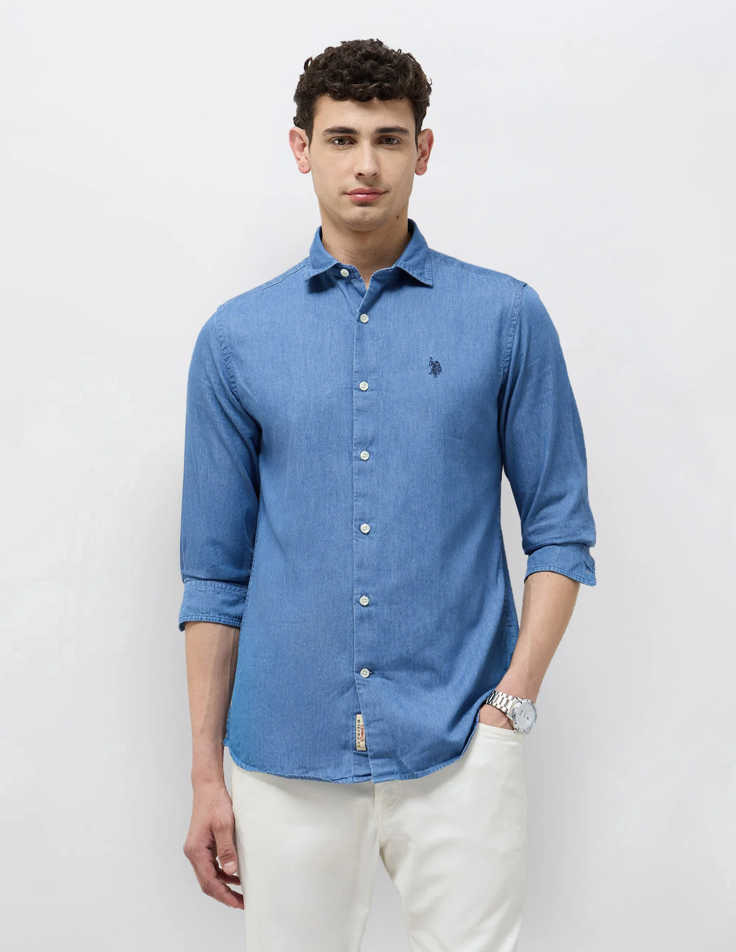 Twill Slim Fit Shirt - Image 6