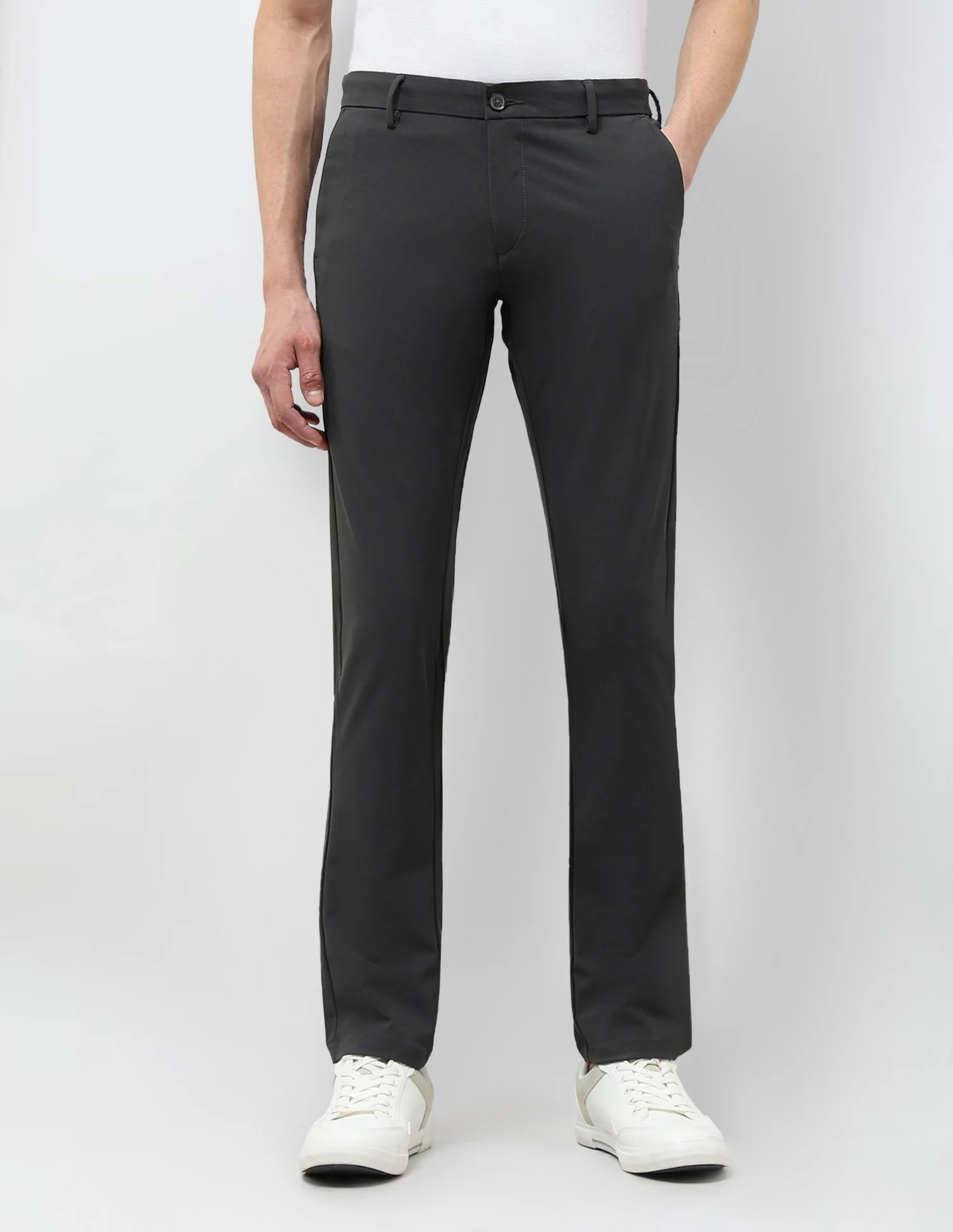Twill Slim Fit Trousers - Image 6