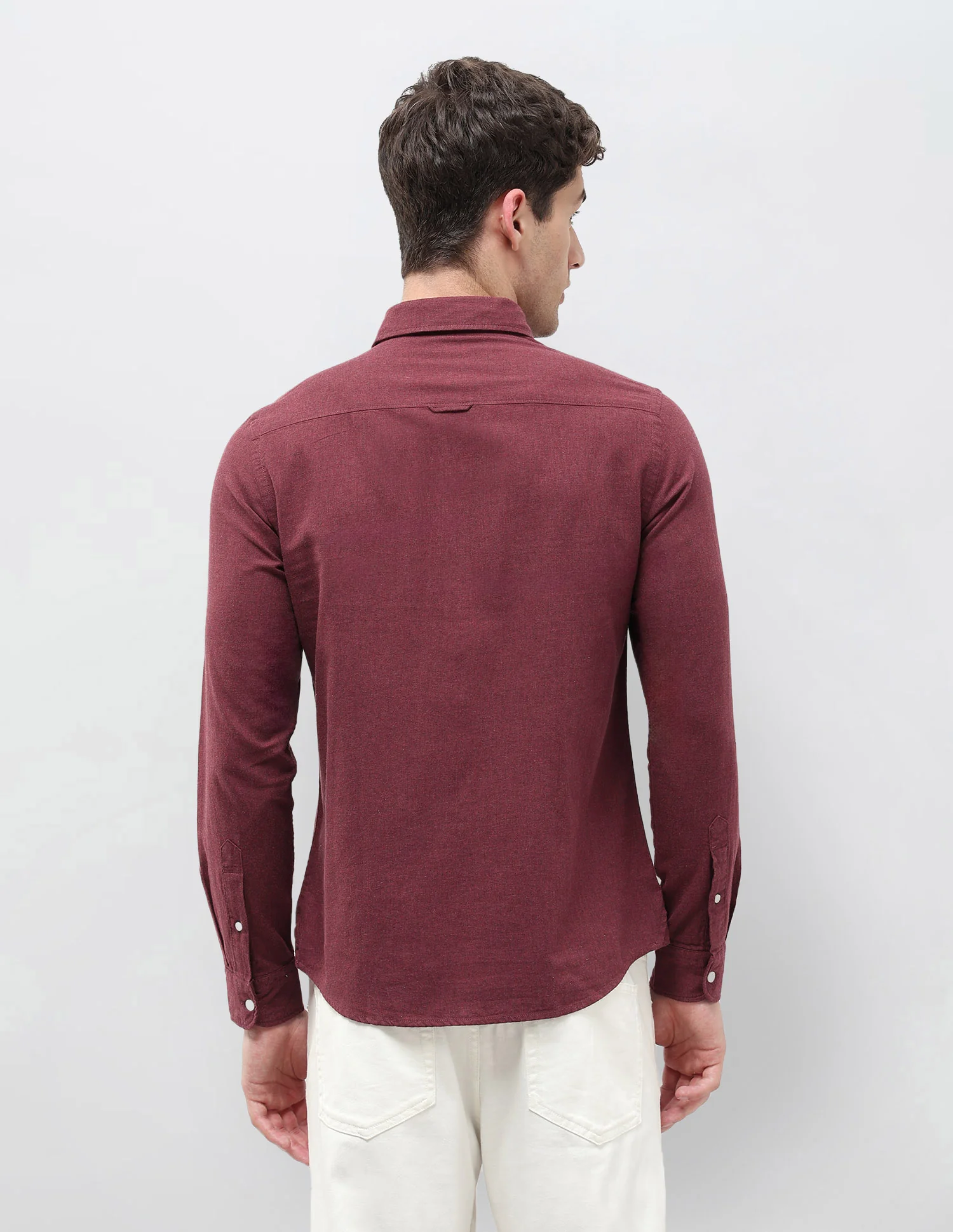 Twill Solid Regular Fit Shirt - Image 5