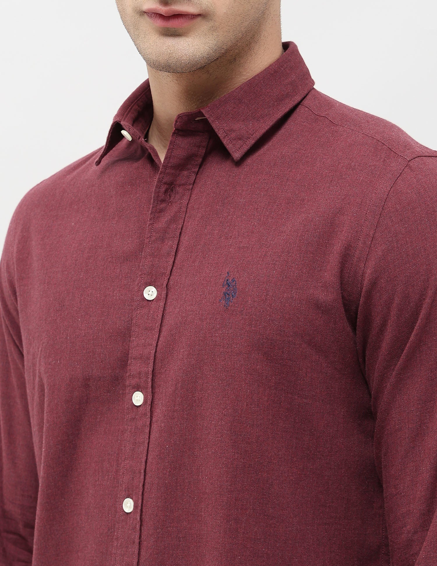 Twill Solid Regular Fit Shirt - Image 7