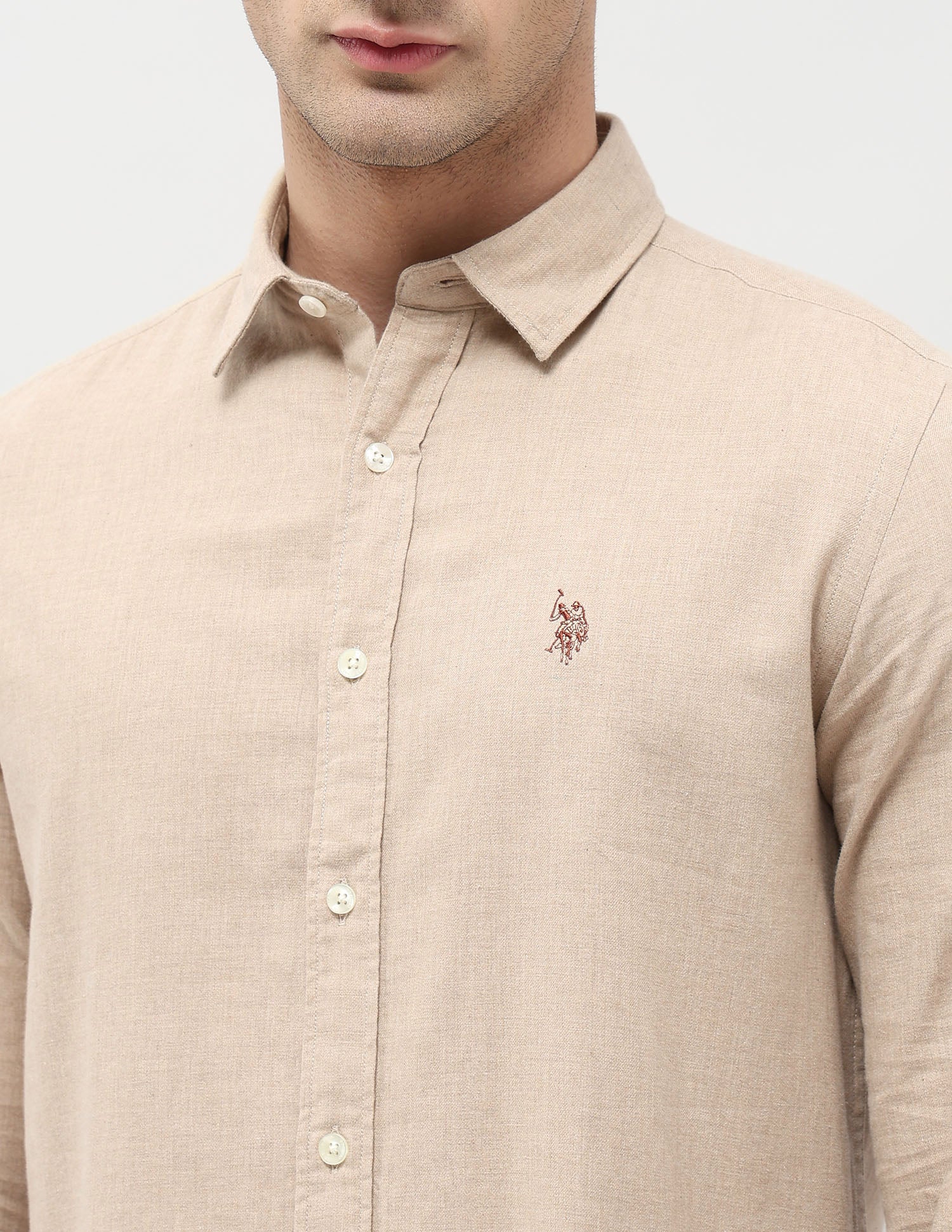 Twill Solid Regular Fit Shirt - Image 7