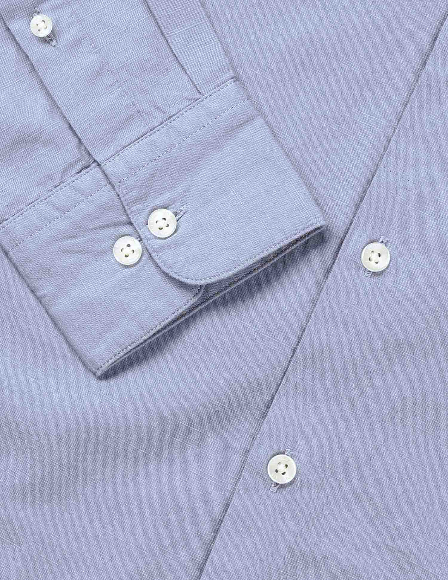Twill Solid Tailored Fit Shirt - Image 8