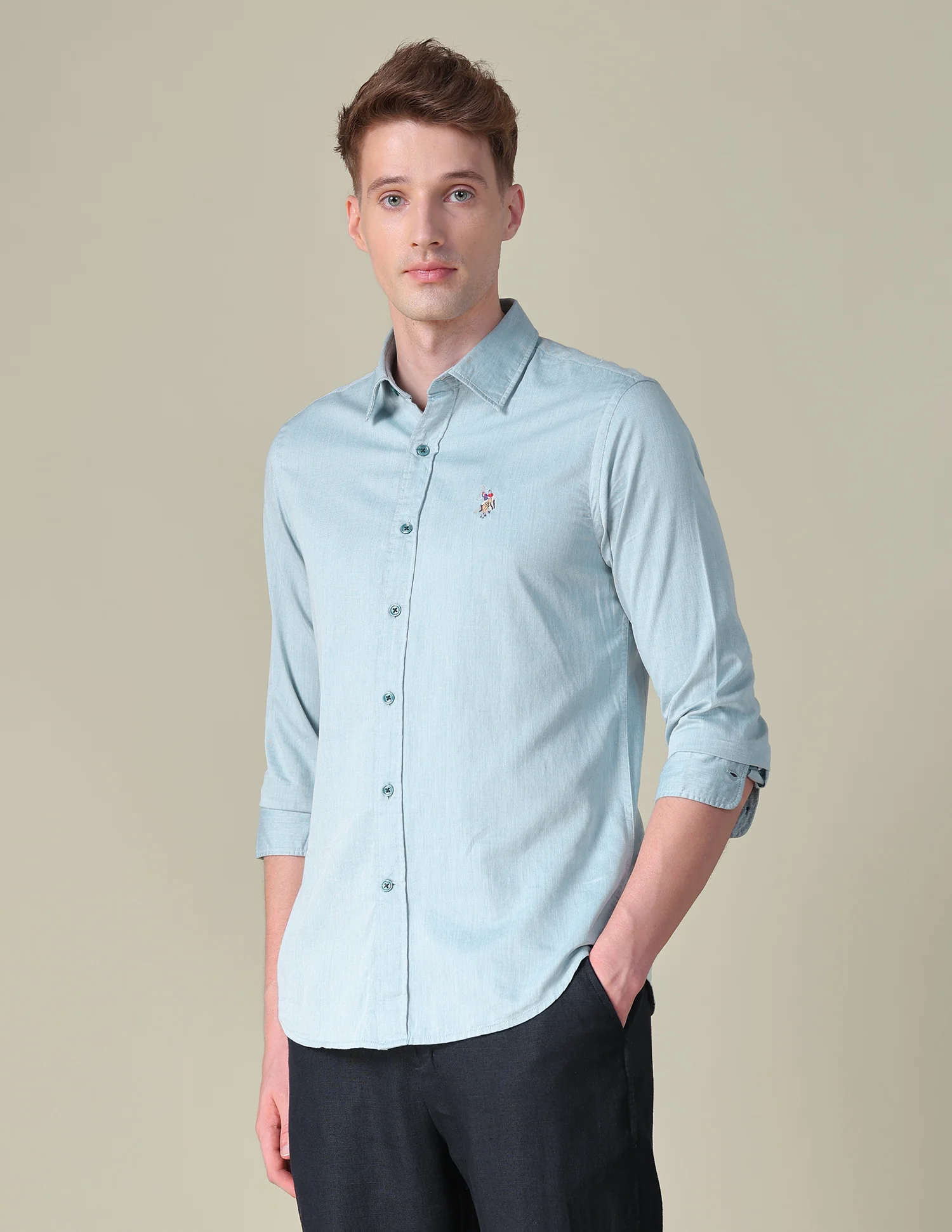 Twill Tailored Fit Shirt - Image 4