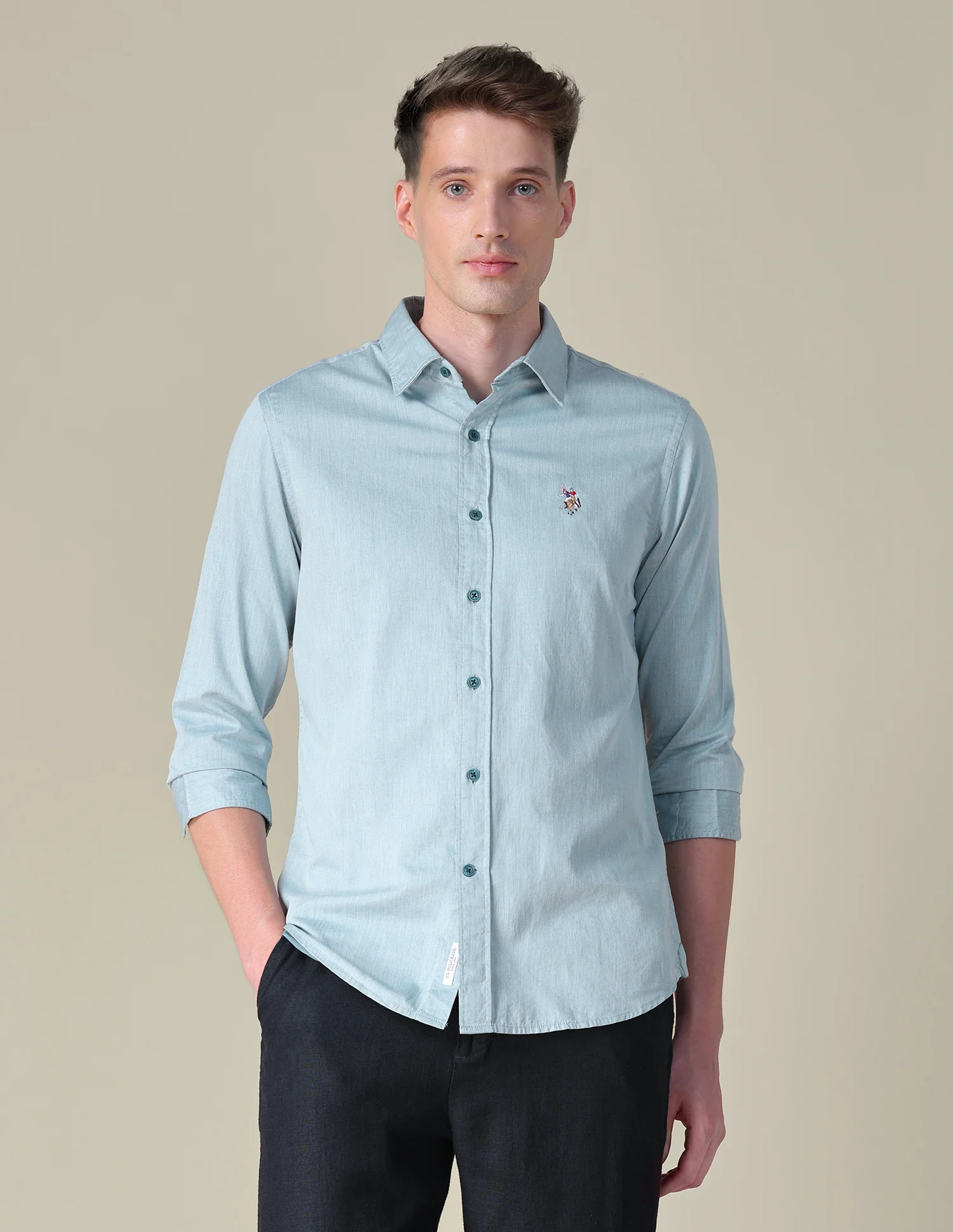 Twill Tailored Fit Shirt - Image 6