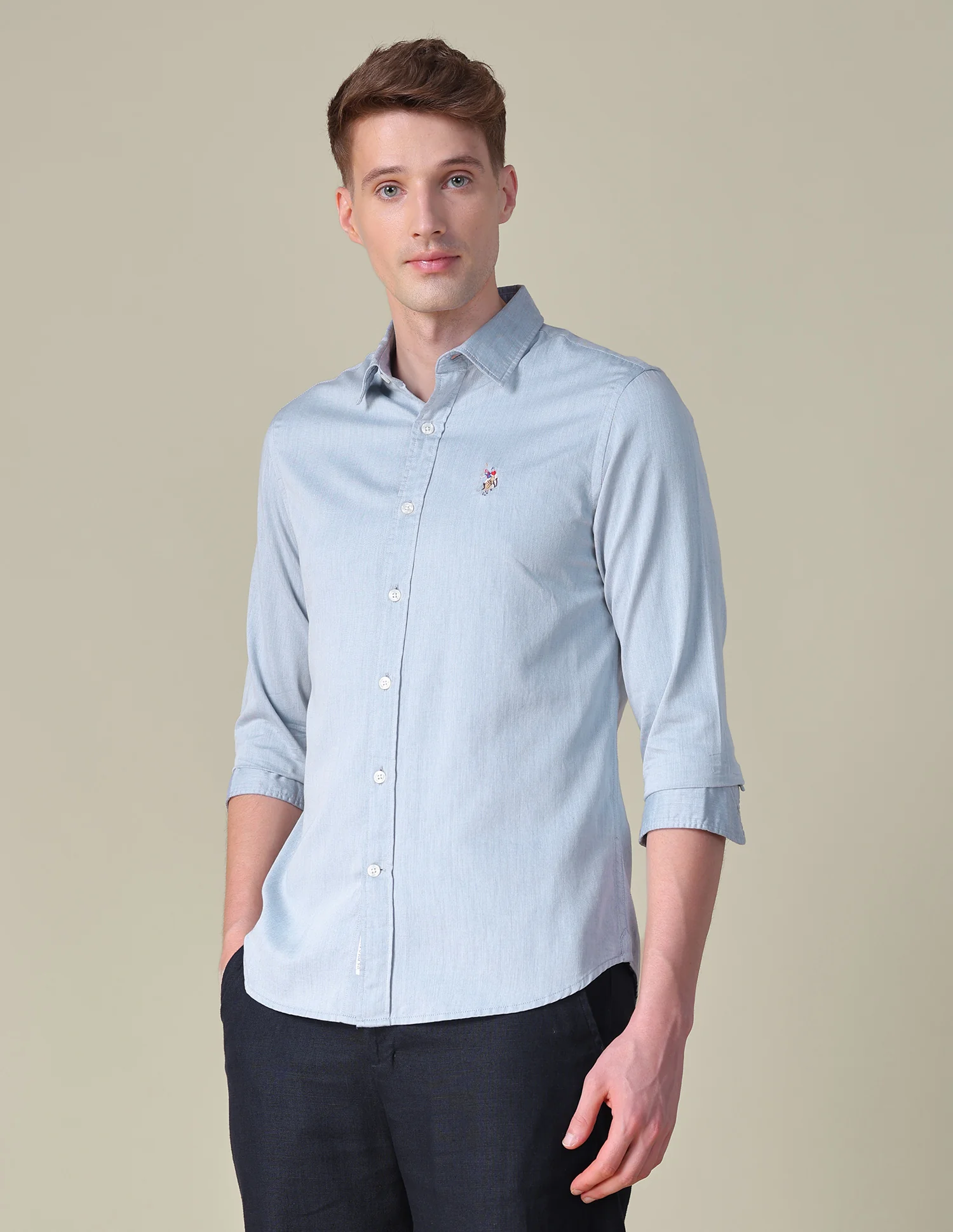 Twill Tailored Fit Shirt - Image 4