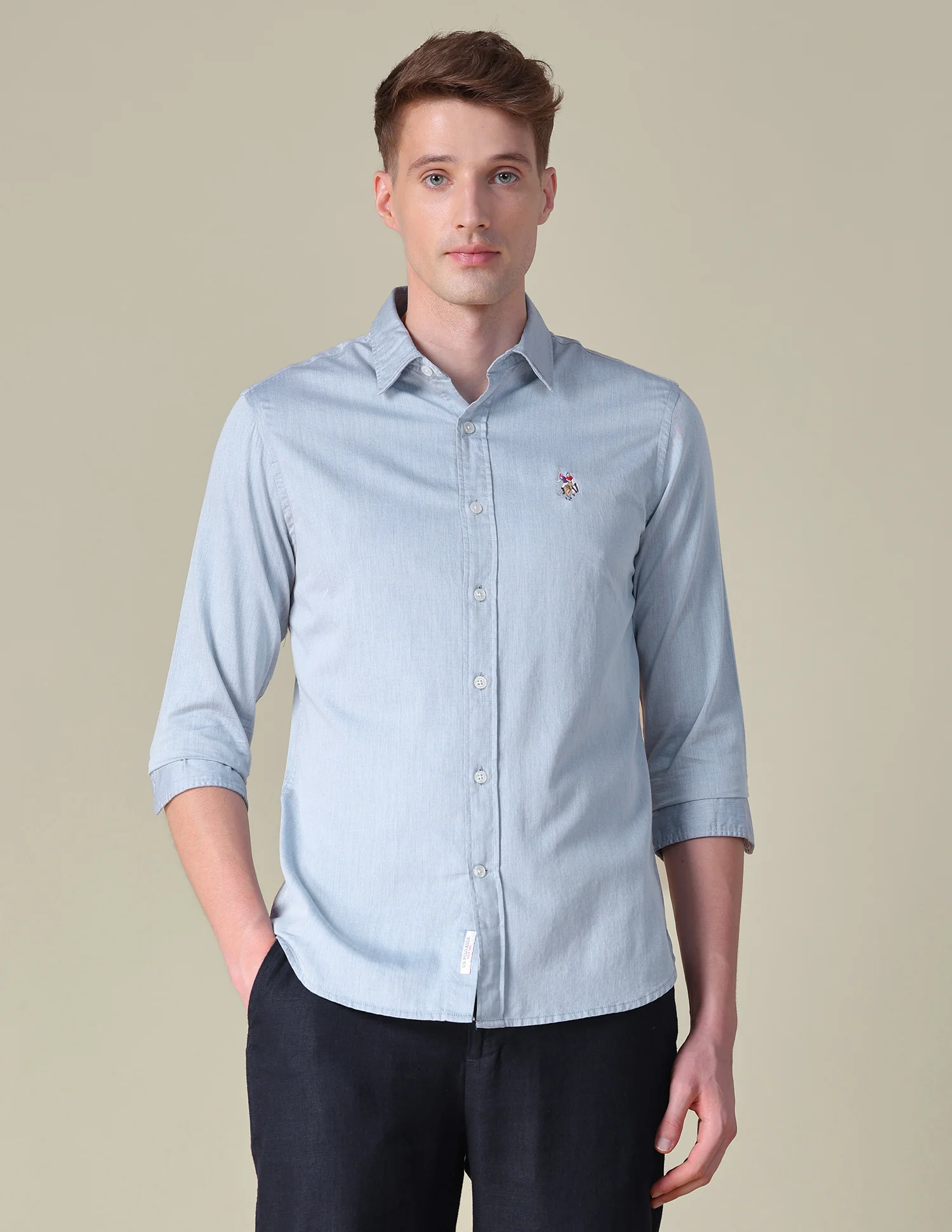 Twill Tailored Fit Shirt - Image 6