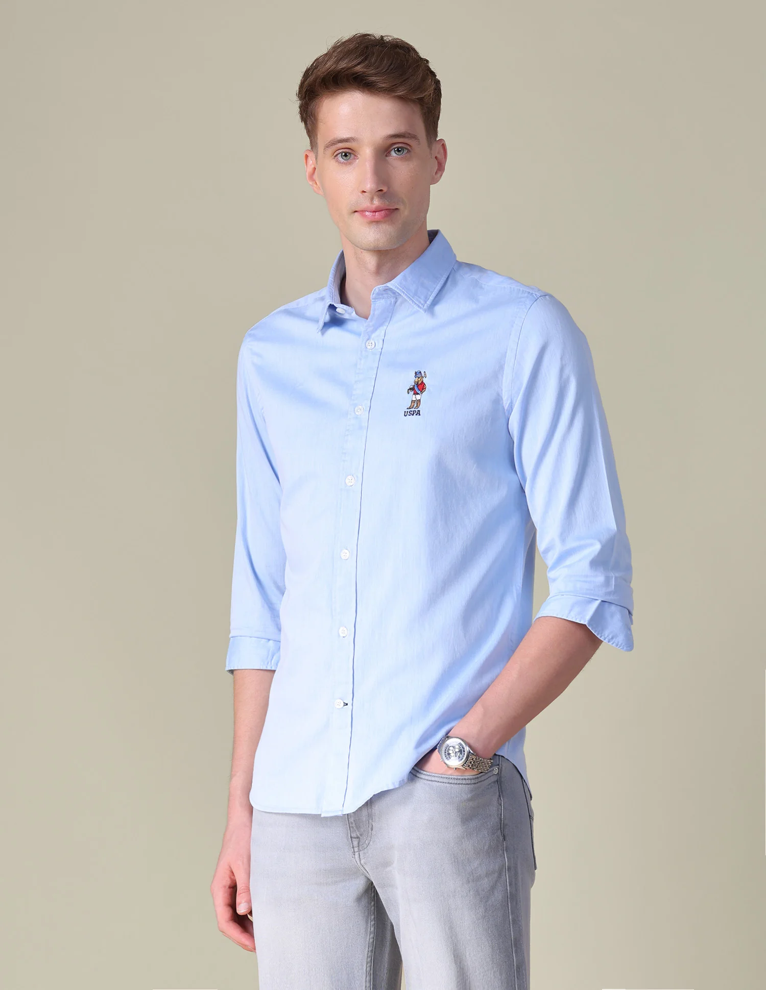 Twill Tailored Fit Shirt - Image 4