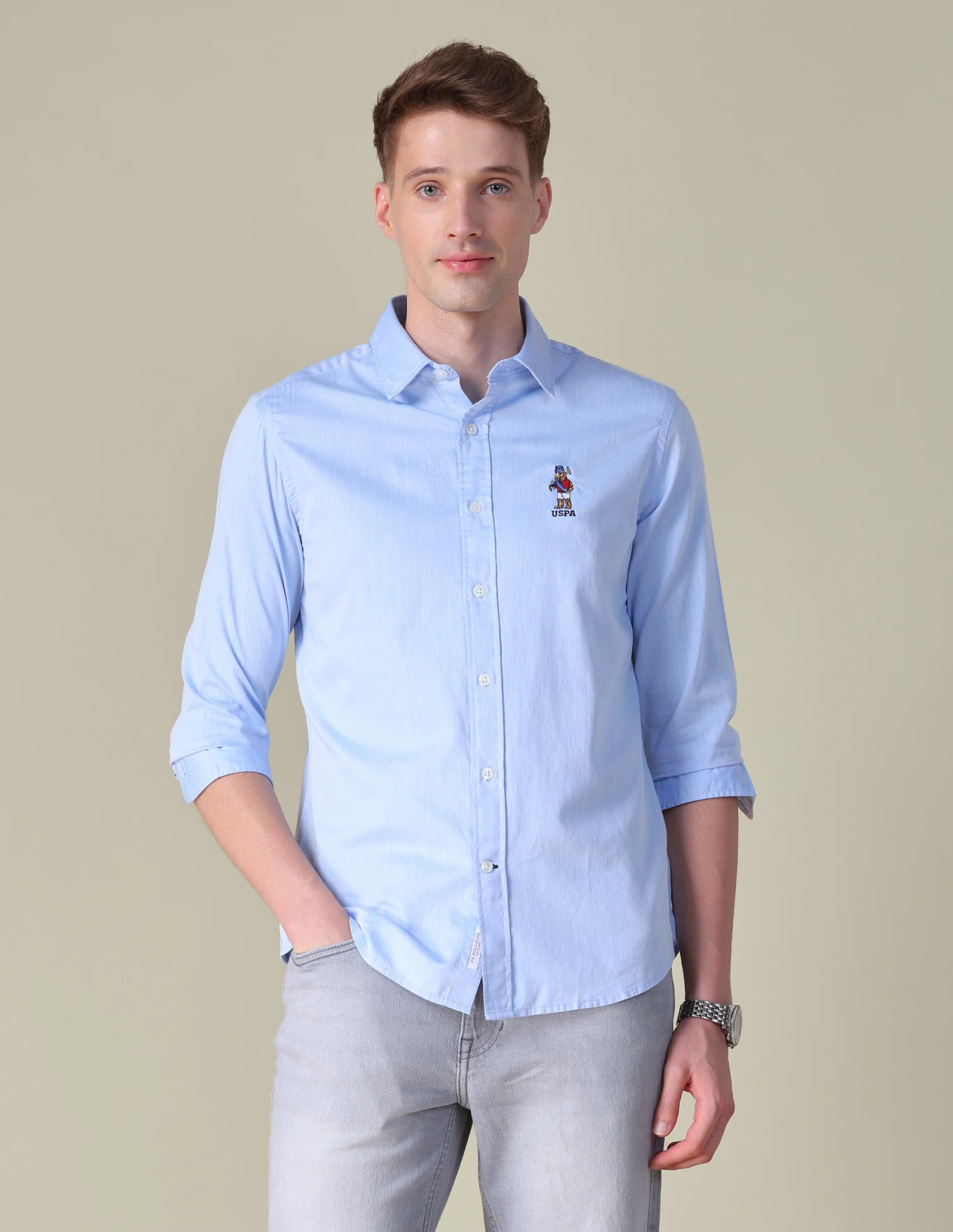 Twill Tailored Fit Shirt - Image 6