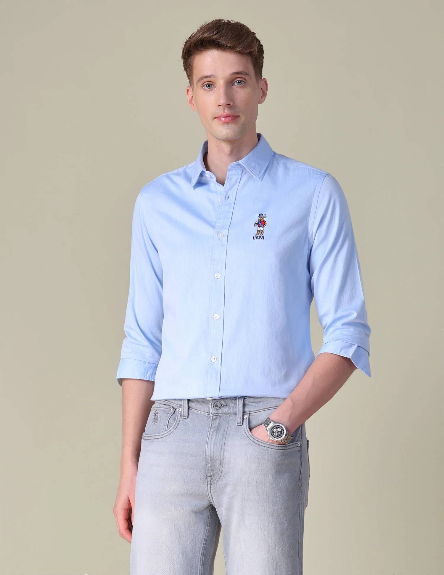 Twill Tailored Fit Shirt - Image 8