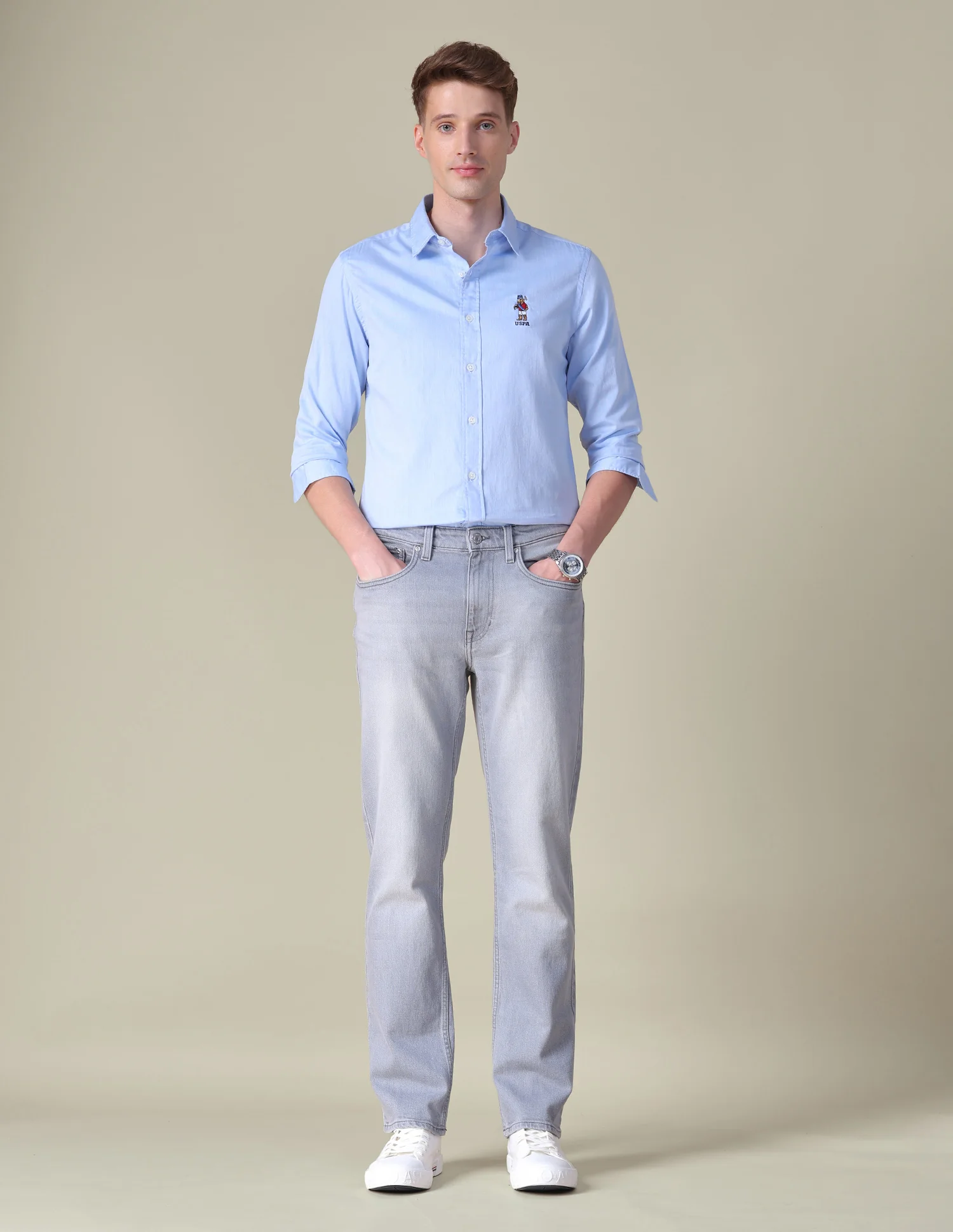 Twill Tailored Fit Shirt - Image 9