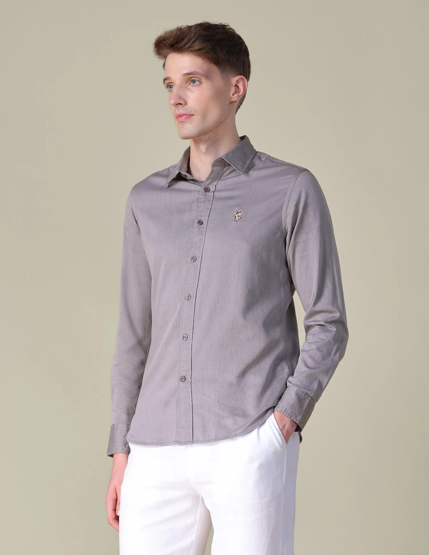 Twill Tailored Fit Shirt - Image 4